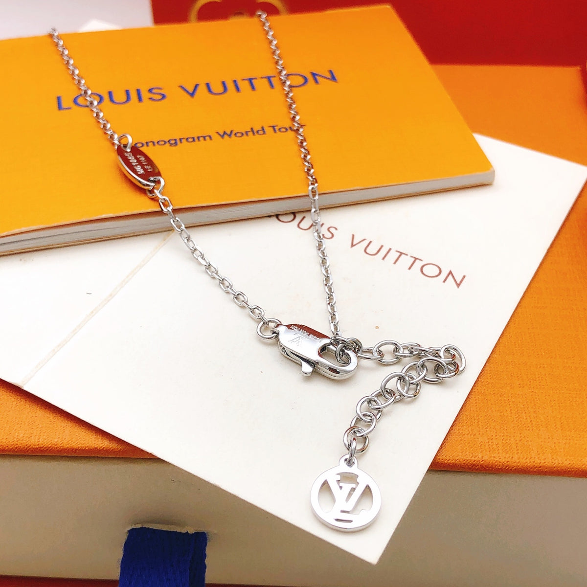 Lock Pendant Necklace in Gold-Tone – Design 009 front product view