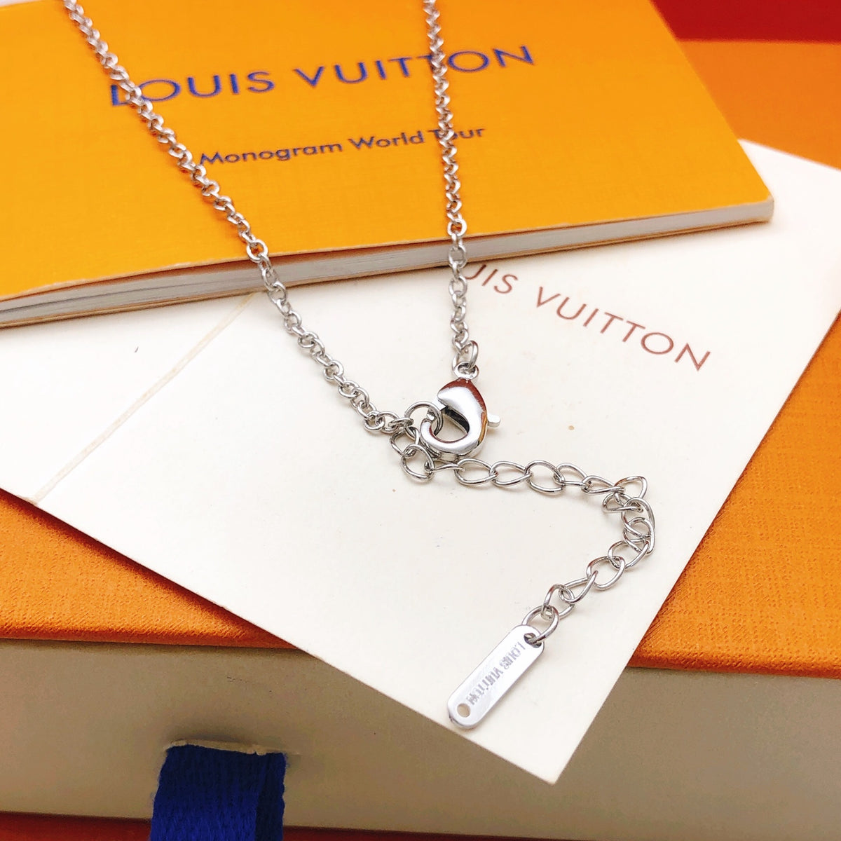 Lock Pendant Necklace in Gold-Tone – Design 003 detail view