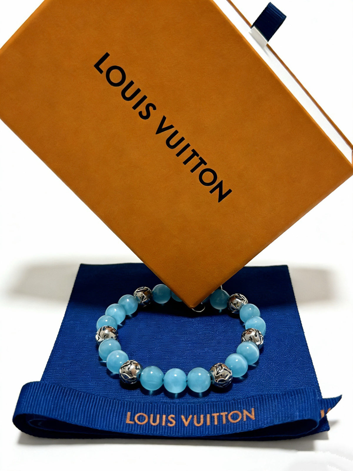 Geometric Emblem Bracelet in Silver-Tone – Design 027 styled product view