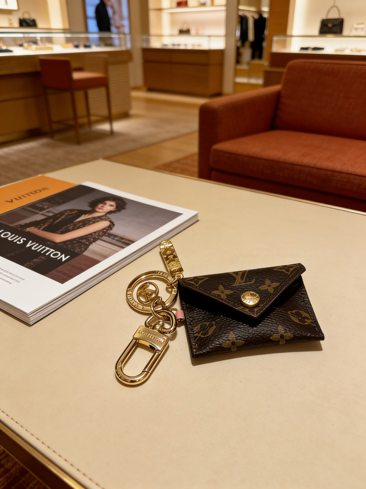 Martin Graham keychain in polished metal-tone – main product view