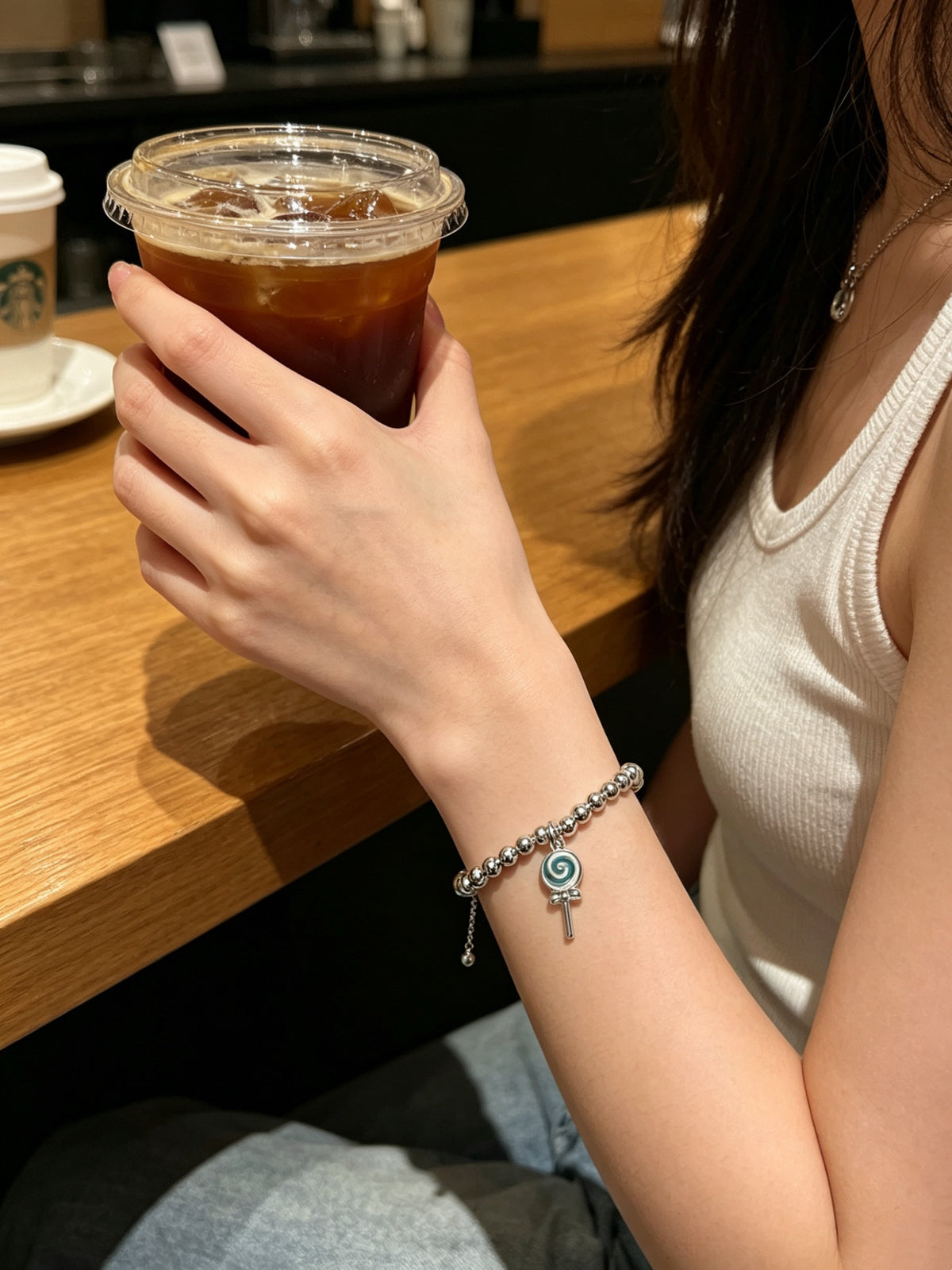 Signature Motif Bracelet in Silver-Tone – Vintage Detail – Design 74 side detail