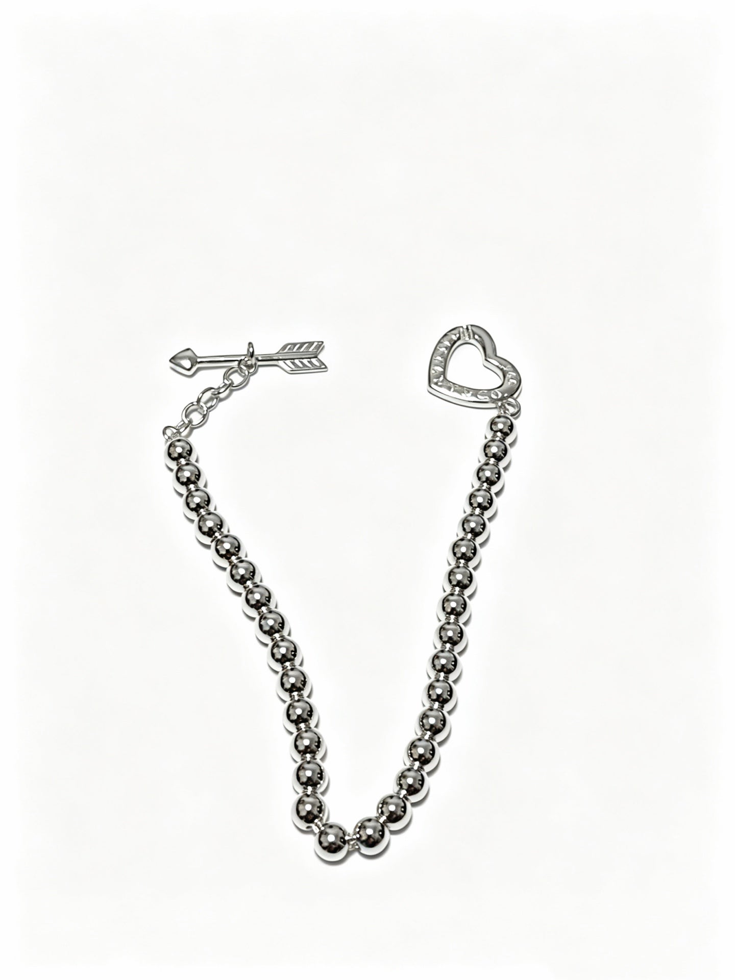 Signature Motif Bracelet in Silver-Tone – Vintage Detail – Design 73 front product view