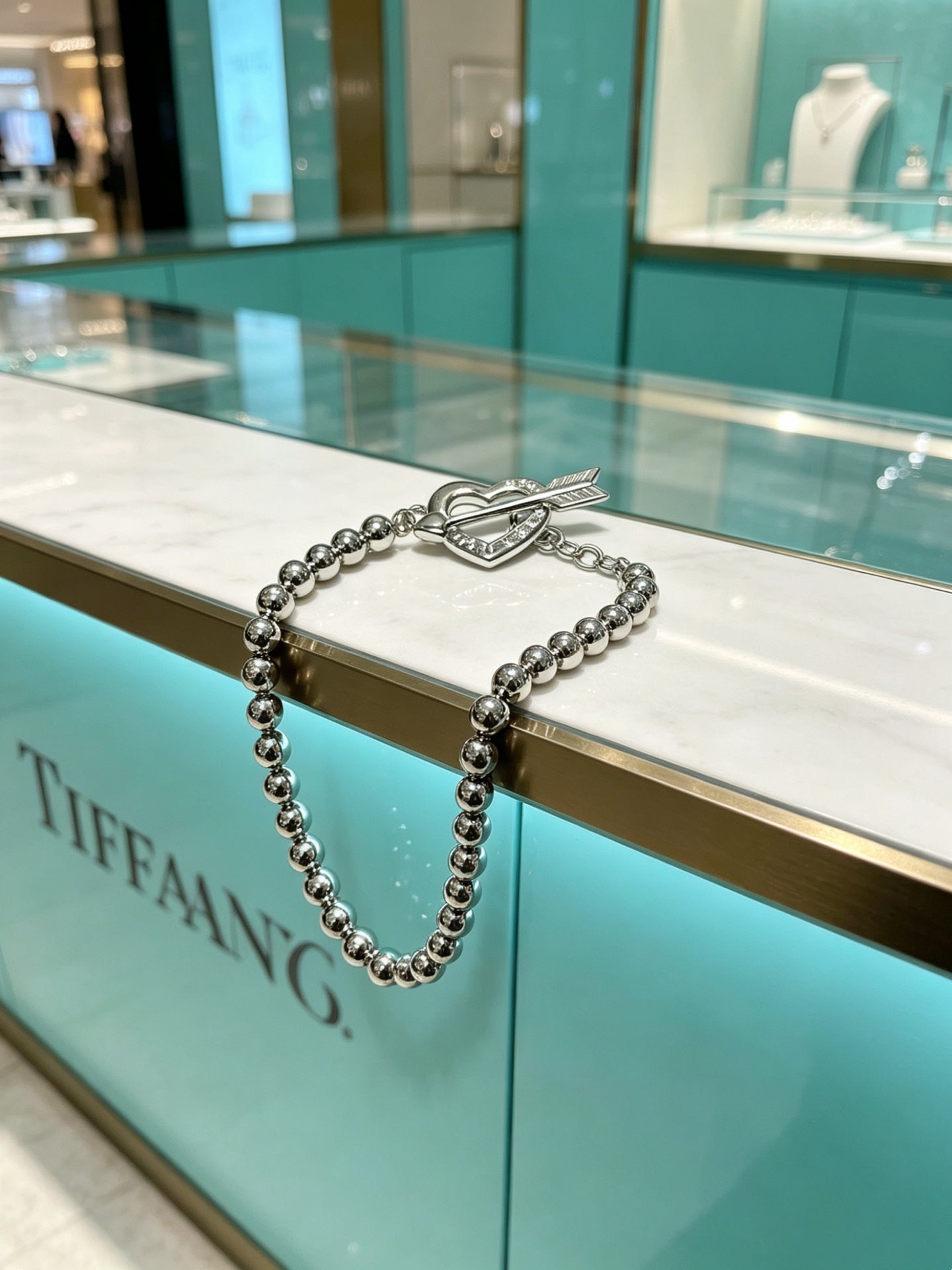 Signature Motif Bracelet in Silver-Tone – Vintage Detail – Design 73 front product view