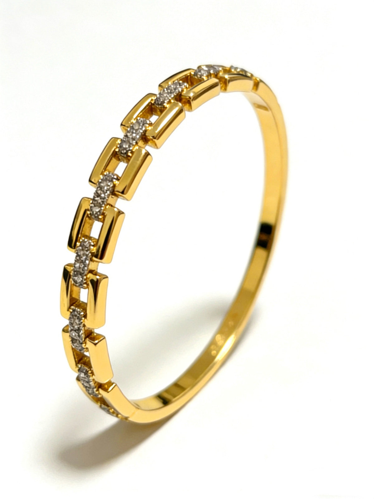 Sculptural Statement Bracelet in Gold-Tone – Design 192 main product view