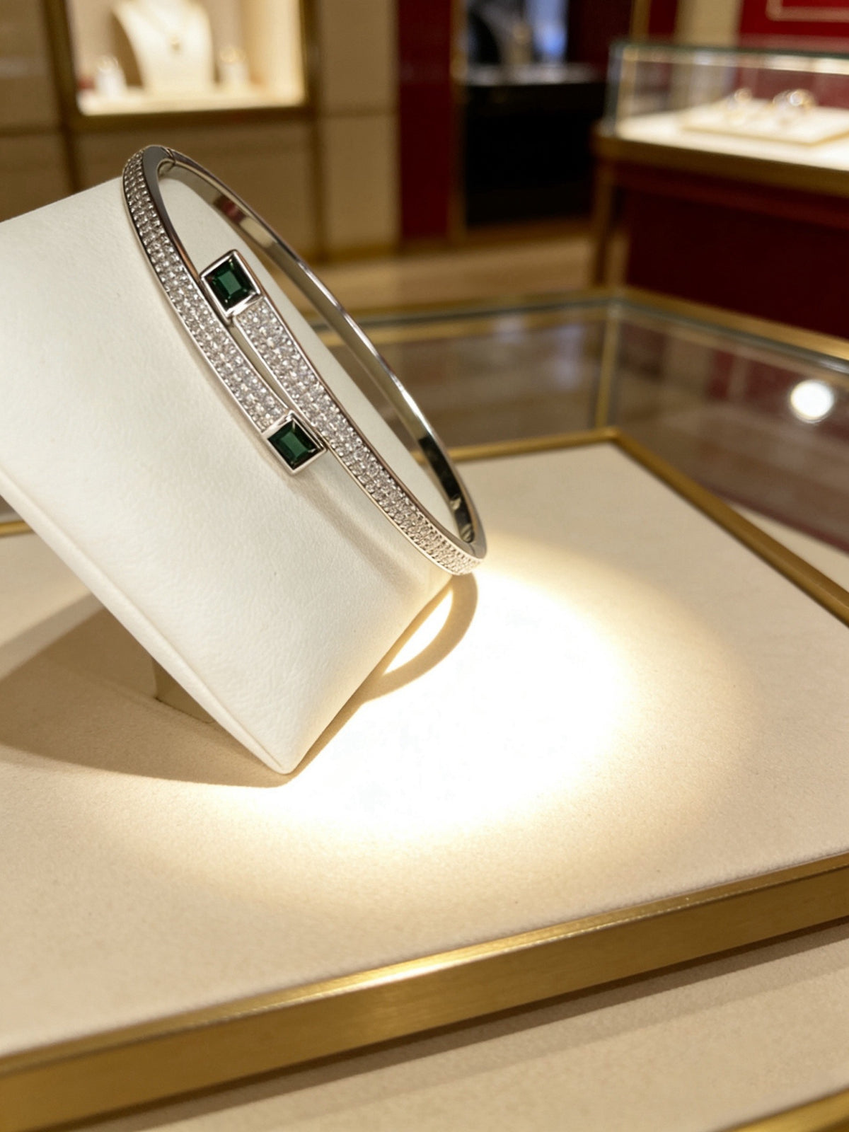 Sculptural Statement Bracelet in Gold-Tone – Design 191 main product view
