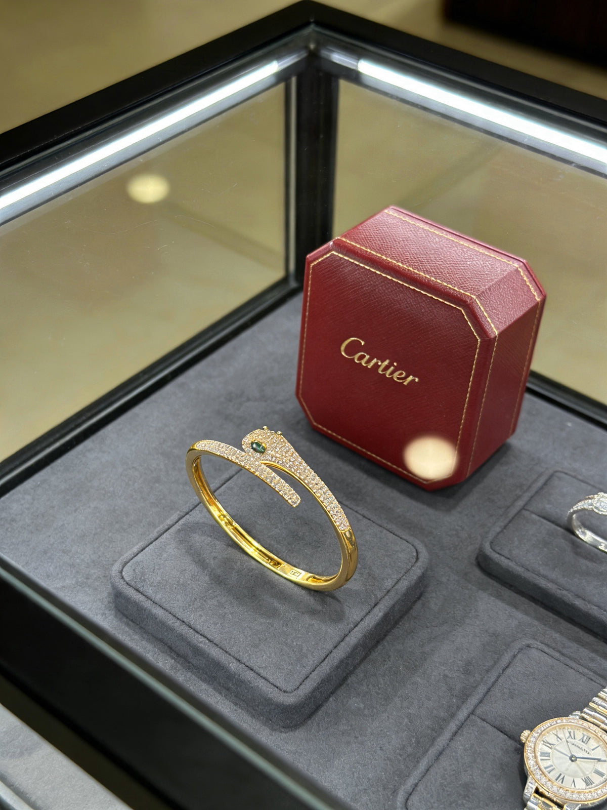 Sculptural Statement Bracelet in Gold-Tone – Design 163 styled view