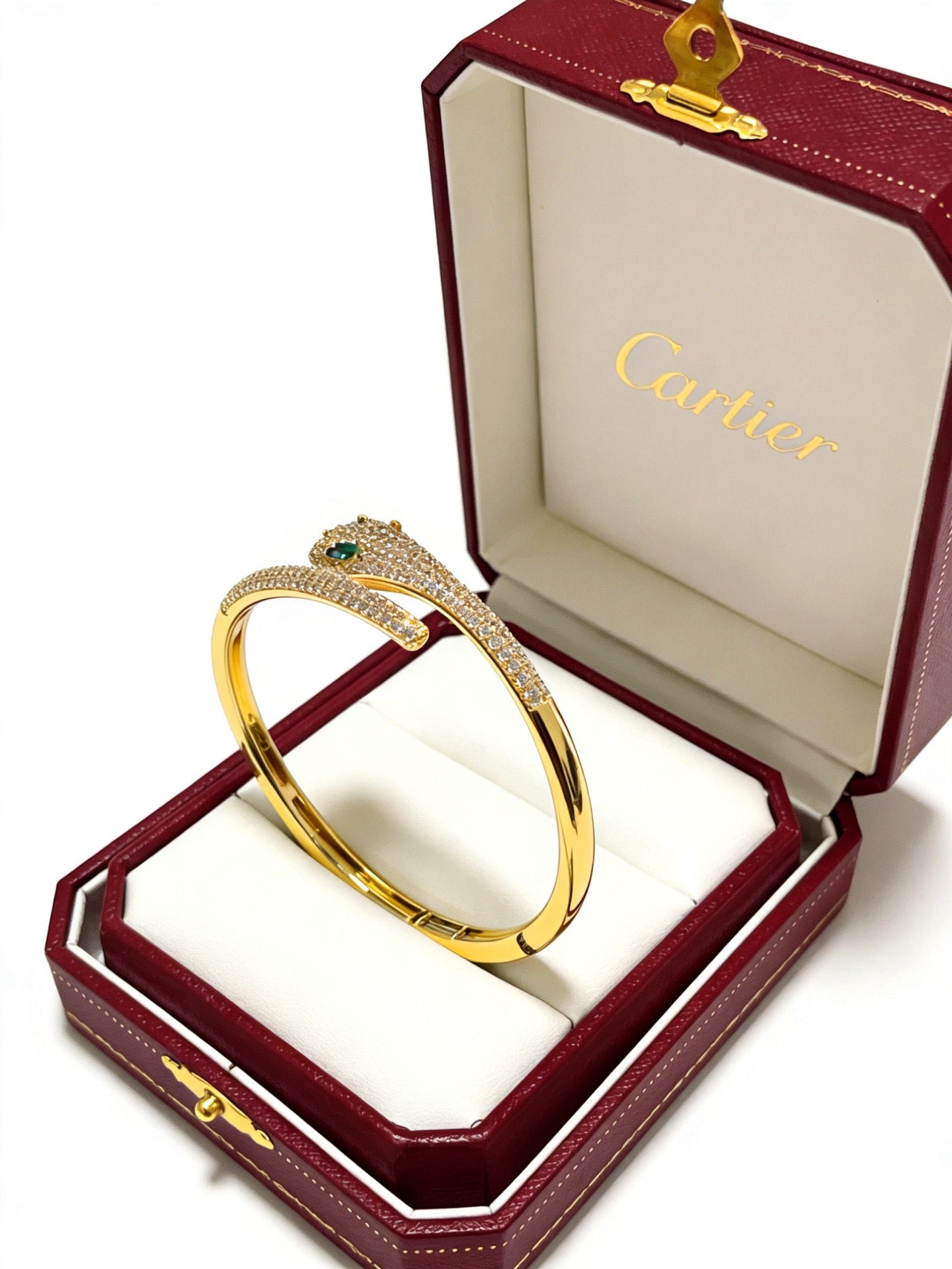 Sculptural Statement Bracelet in Gold-Tone – Design 190 main product view