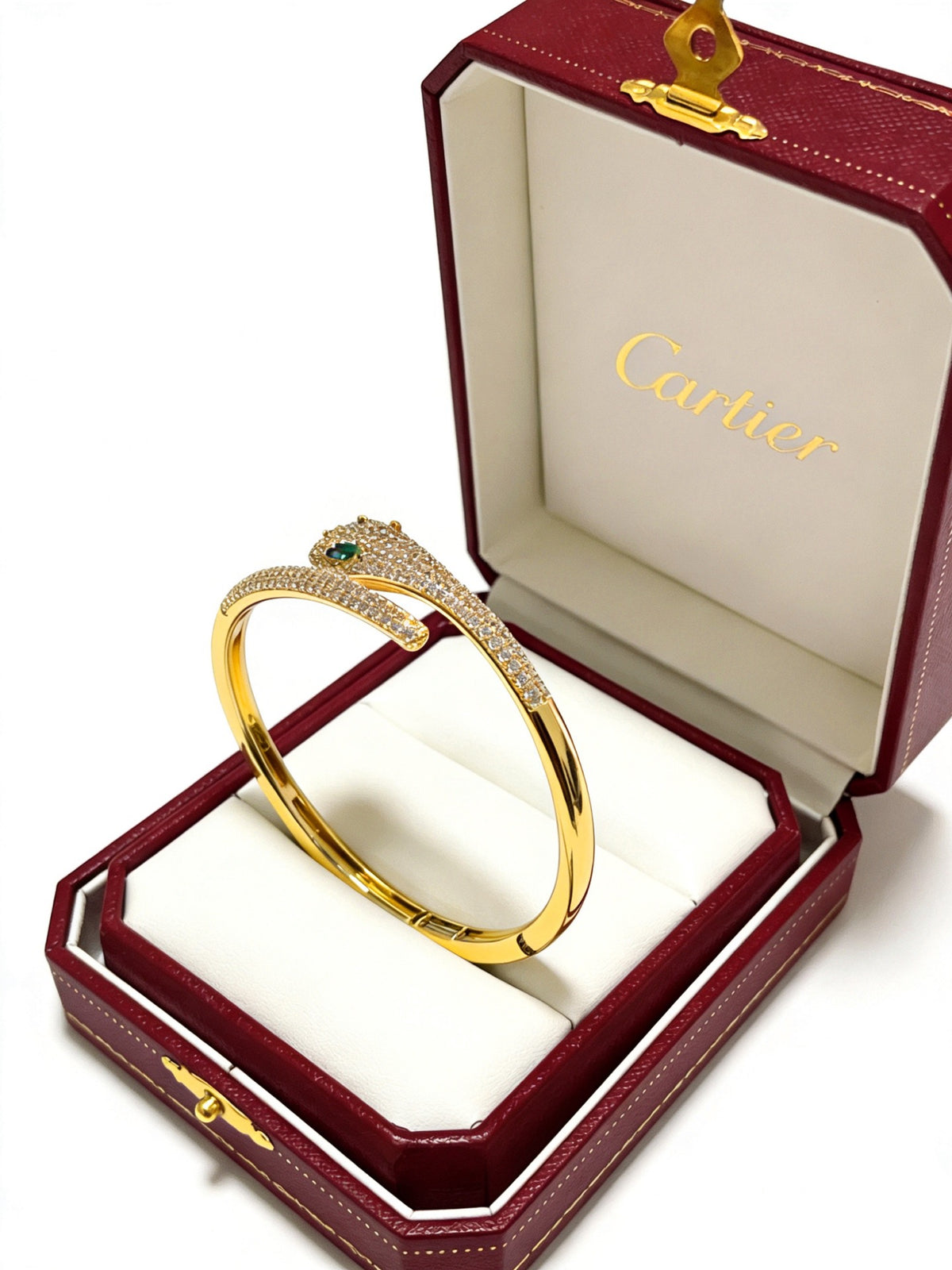 Sculptural Statement Bracelet in Gold-Tone – Design 190 main product view