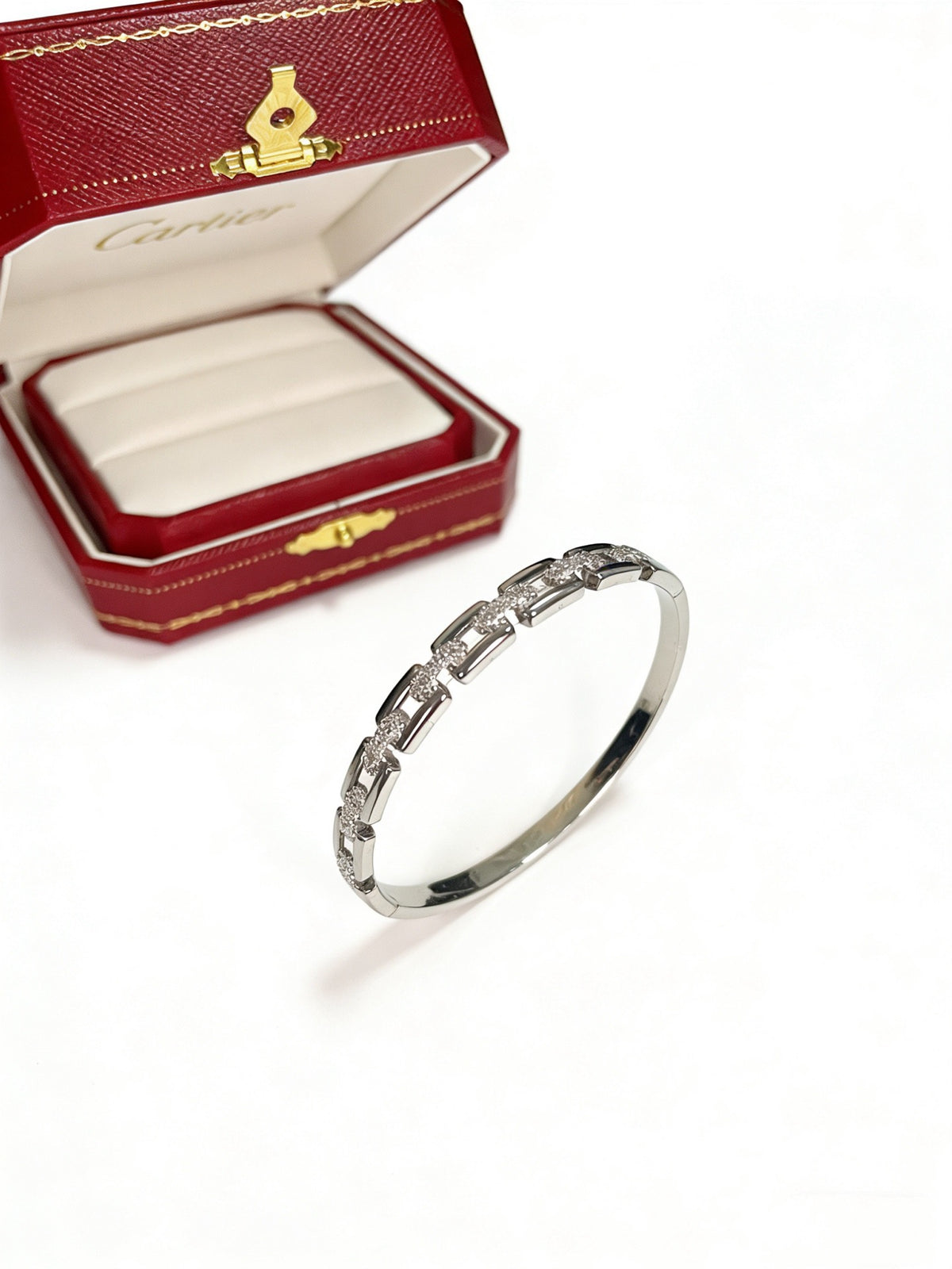 Sculptural Statement Bracelet in Gold-Tone – Design 161 main product view