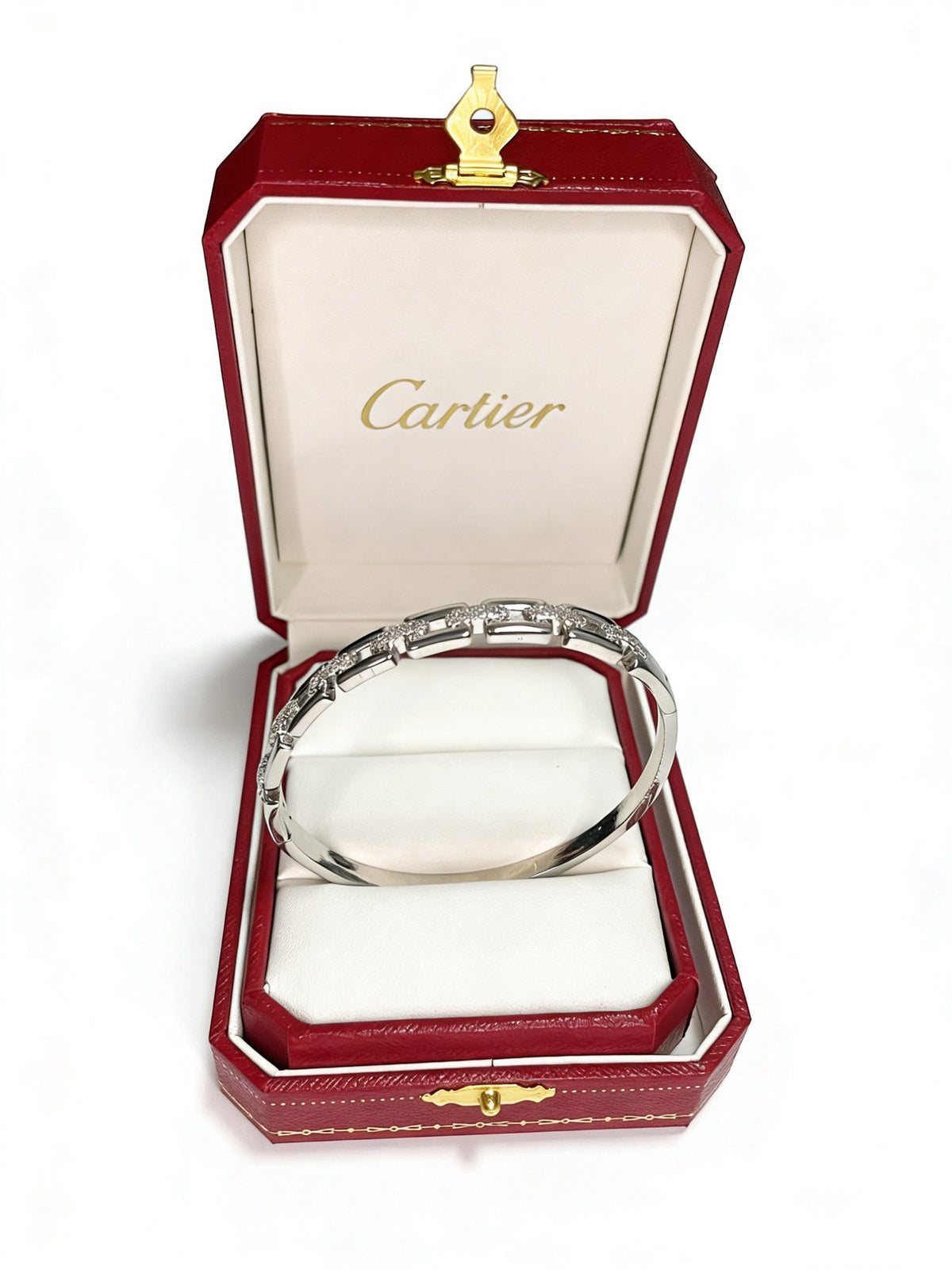 Sculptural Statement Bracelet in Gold-Tone – Design 161 detail view