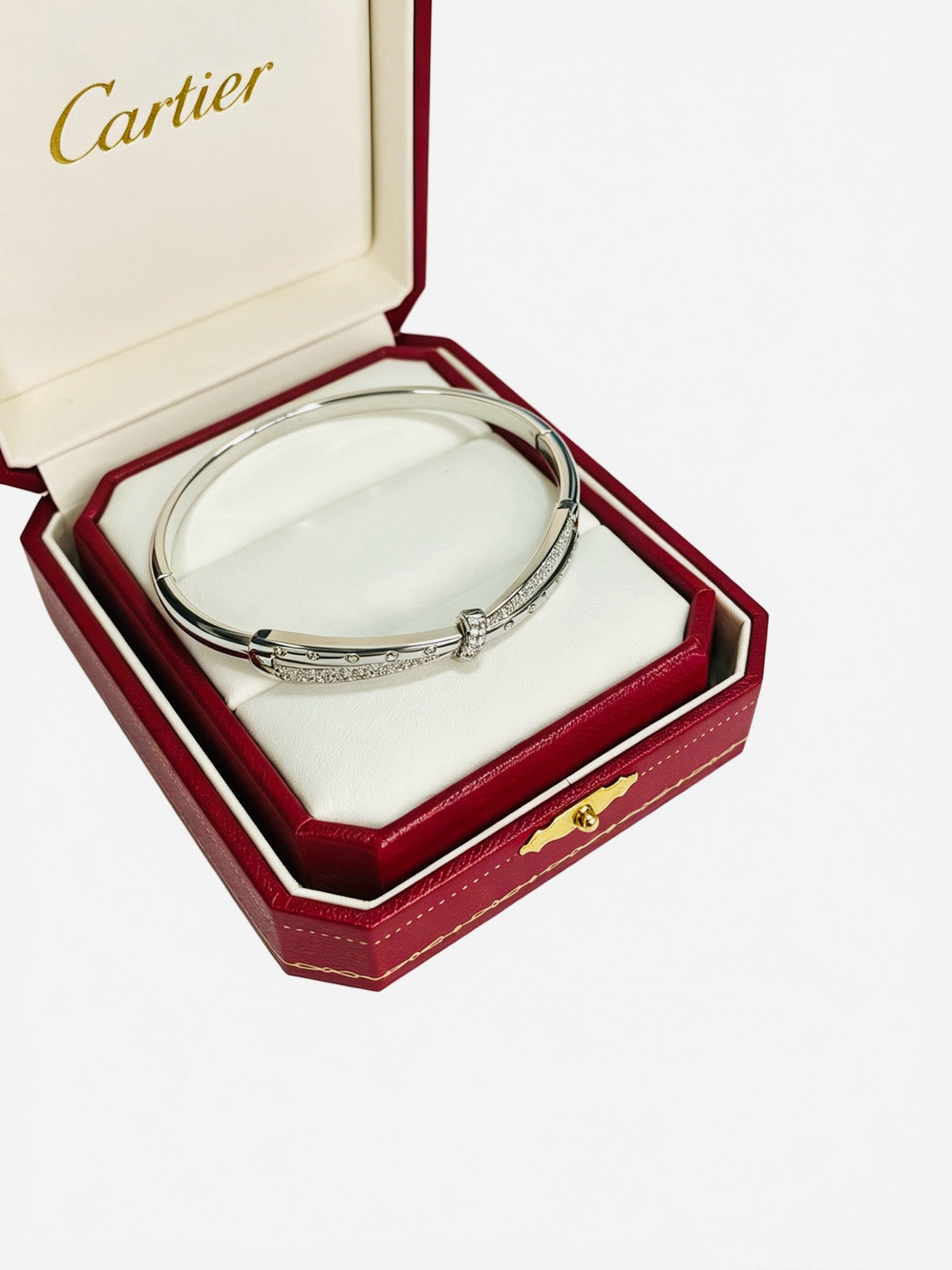 Sculptural Statement Bracelet in Gold-Tone – Design 184 front view