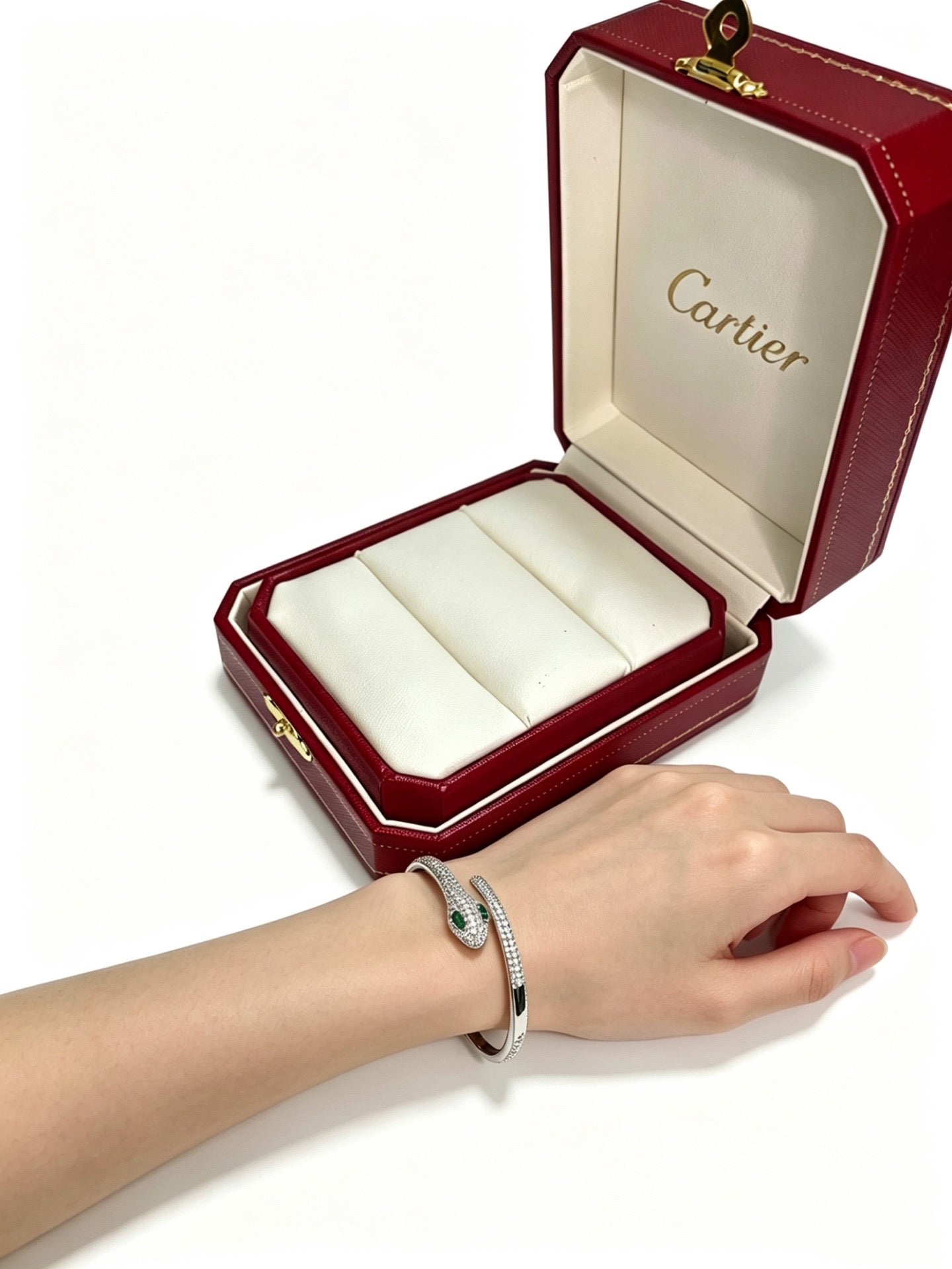 Sculptural Statement Bracelet in Gold-Tone – Design 183 main product view