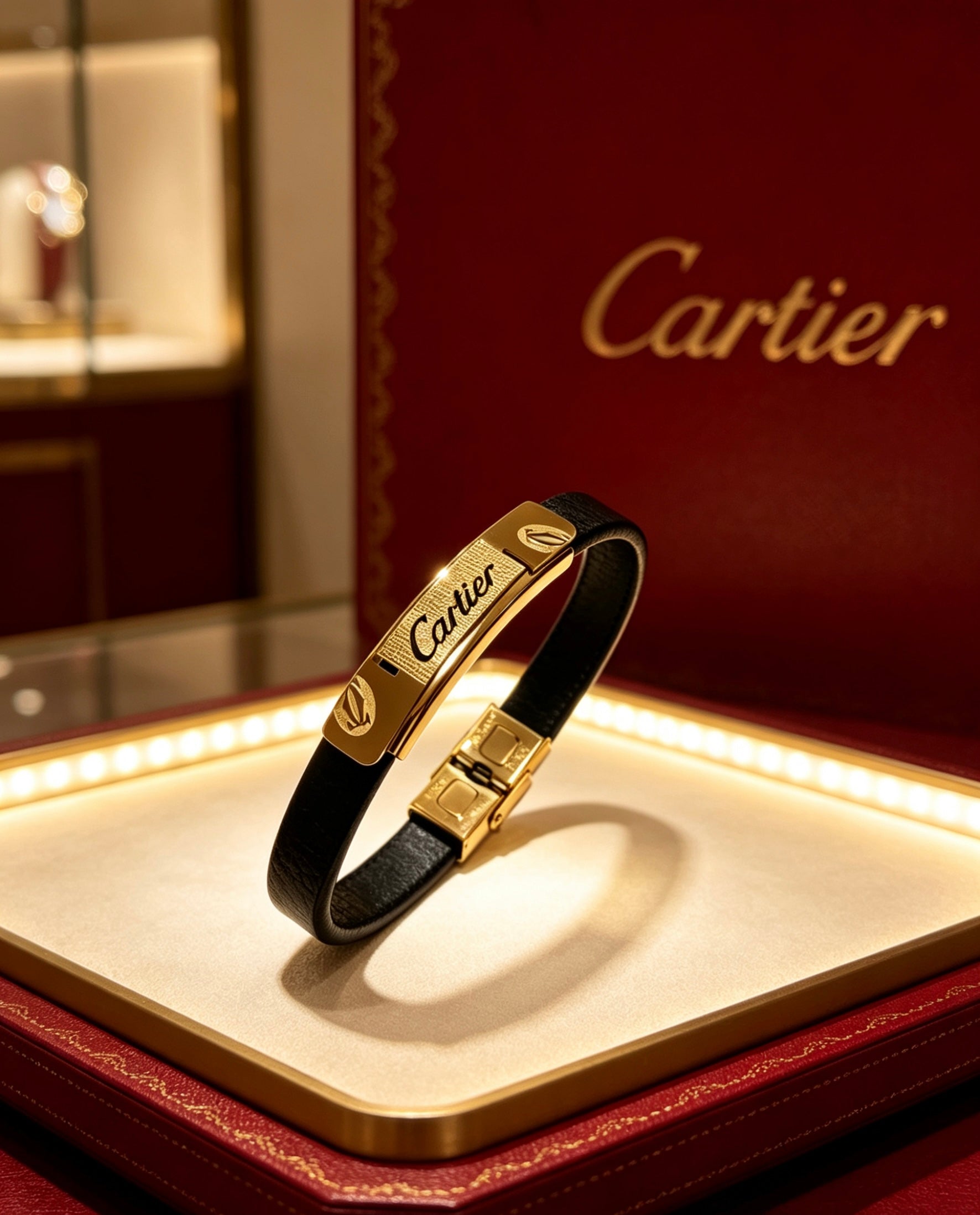 Sculptural Statement Bracelet in Gold-Tone – Design 154 detail view