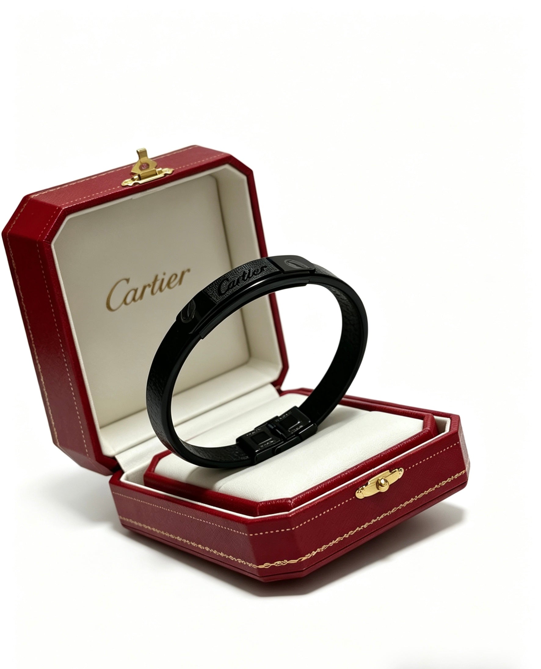 Sculptural Statement Bracelet in Gold-Tone – Design 153 front view