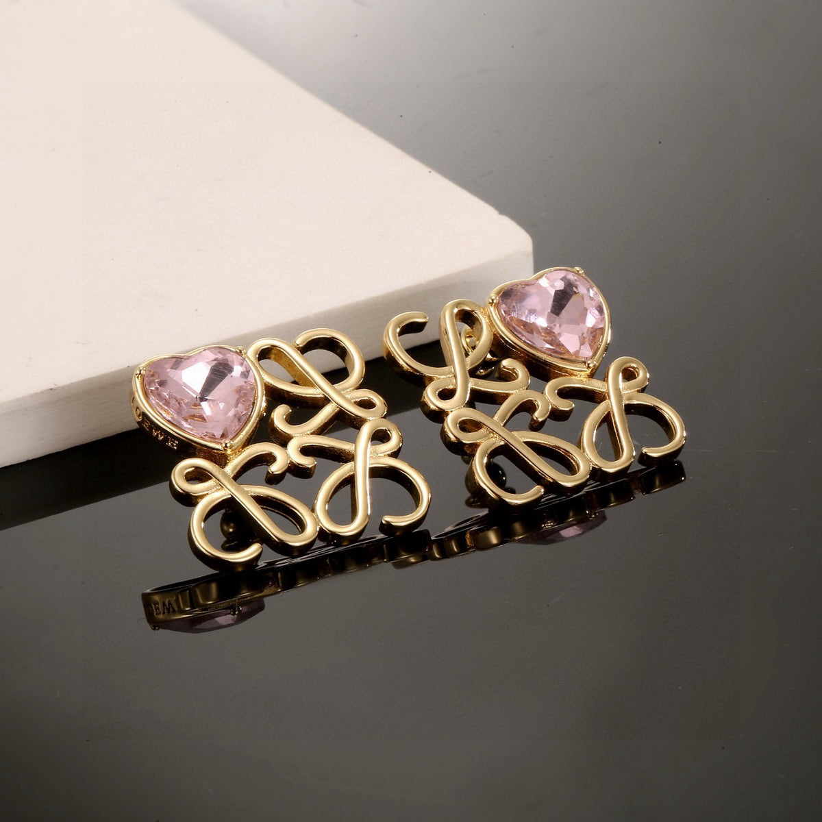 Graphic Emblem Jewelry Accessory in Gold-Tone – Design 03 styled view