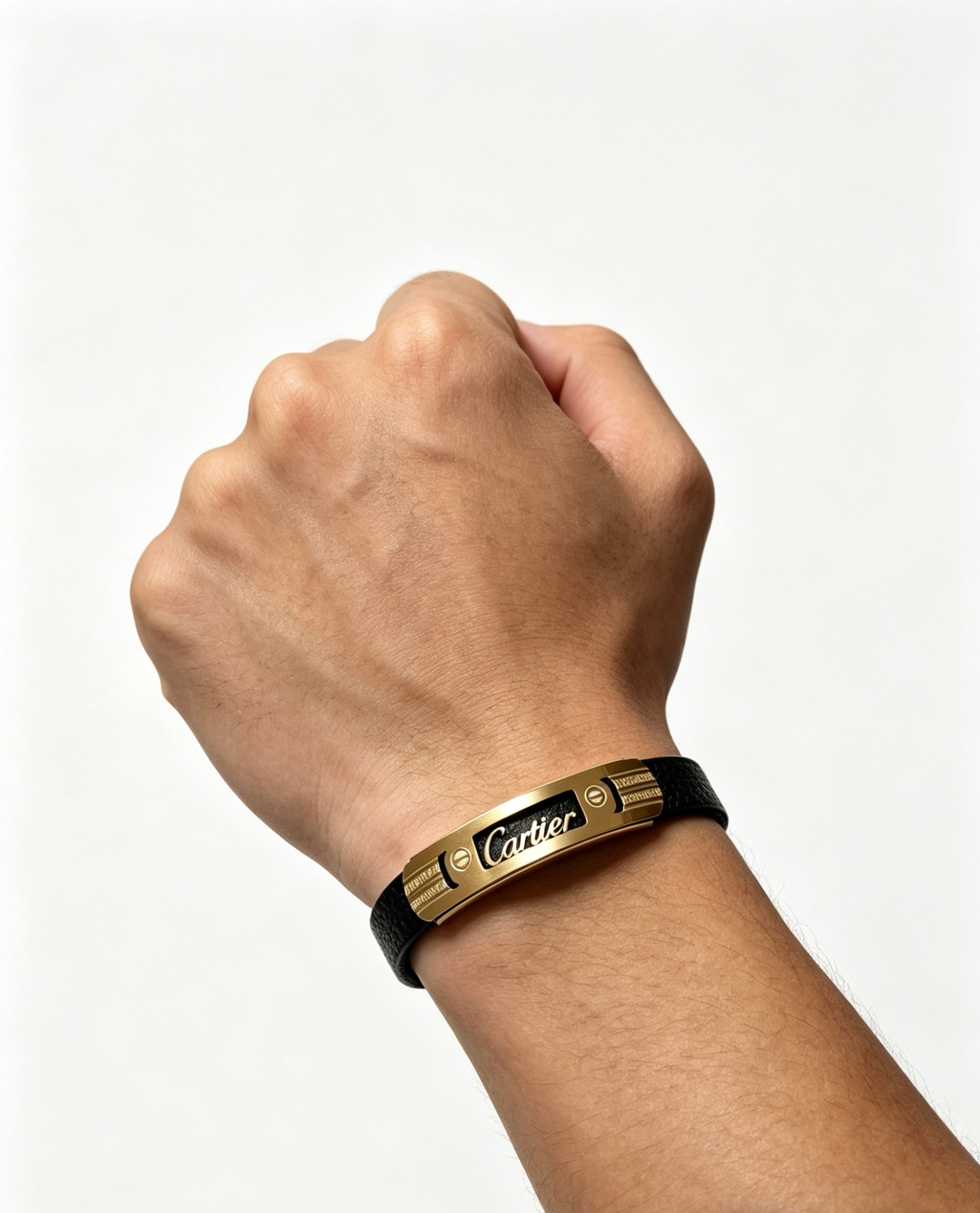 Sculptural Statement Bracelet in Gold-Tone – Design 151 main product view