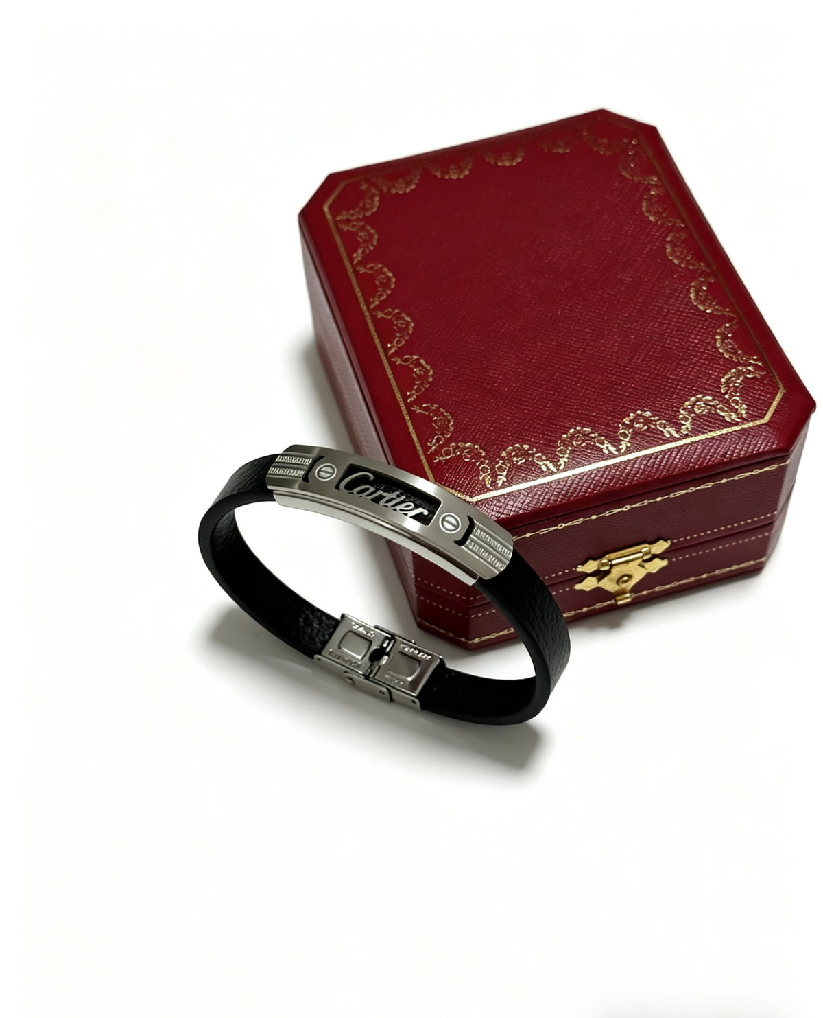 Sculptural Statement Bracelet in Gold-Tone – Design 150 detail view