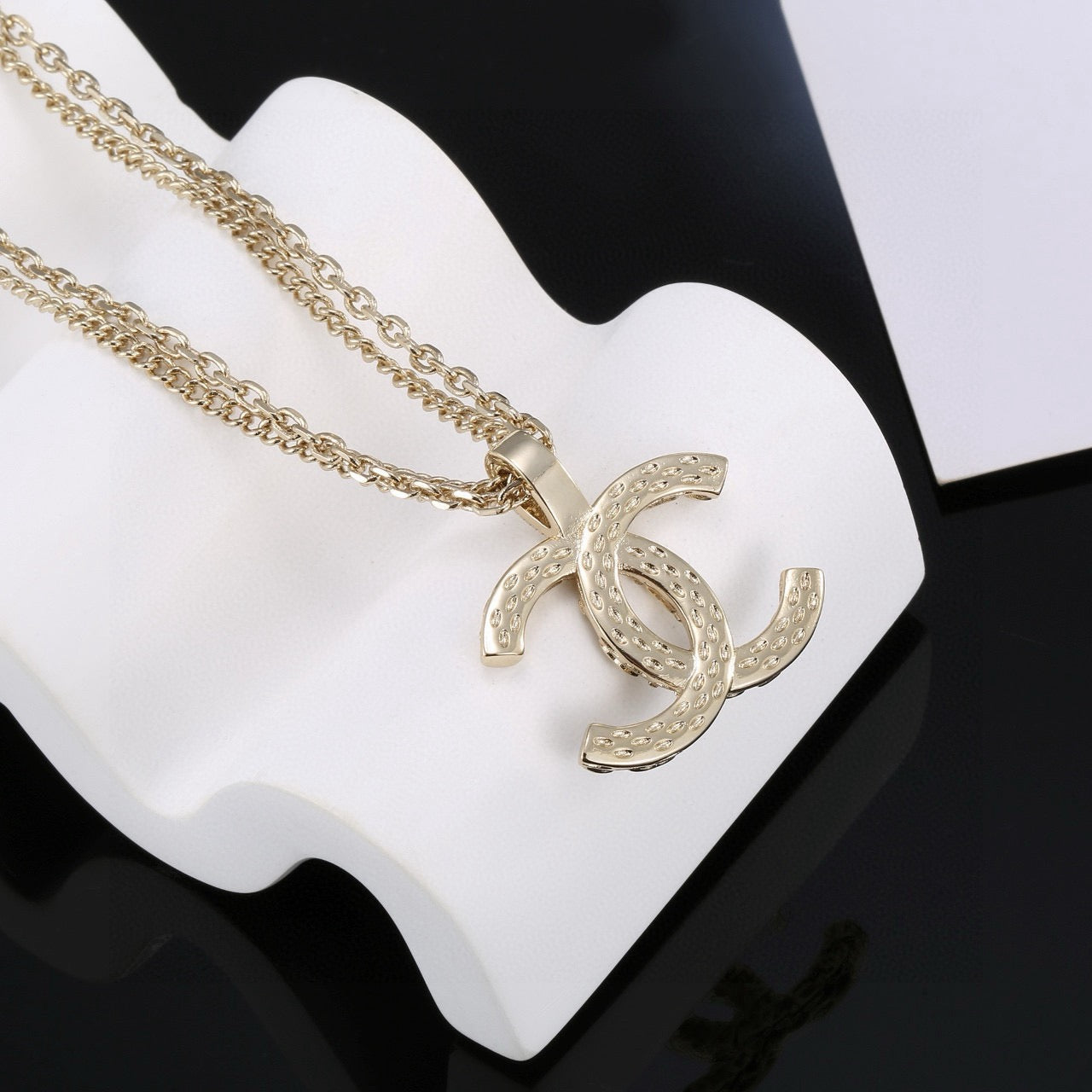 Signature Emblem Statement Ring in Polished Metal-Tone – Design 032 main product view