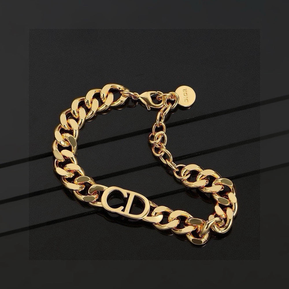 Graphic Letter Motif Pendant Necklace in Gold-Tone with Vintage-Style Finish – Design 002 main product view