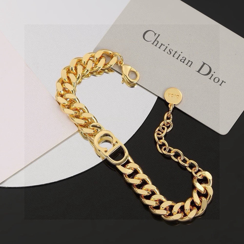 Graphic Letter Motif Pendant Necklace in Gold-Tone with Vintage-Style Finish – Design 003 styled view