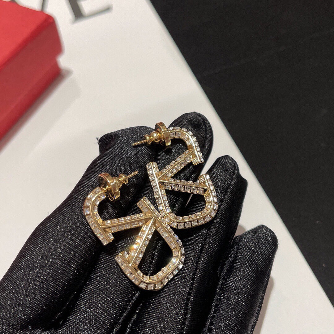 Signature Emblem Crystal-Accent Statement Earrings main product view