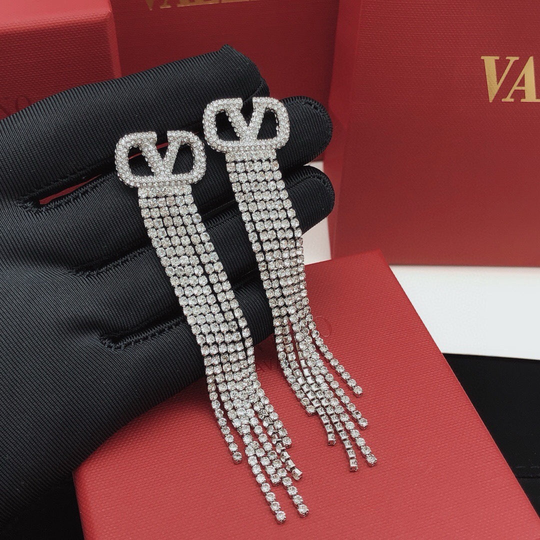 Signature Emblem Crystal-Accent Stud Earrings – Design 05 side detail