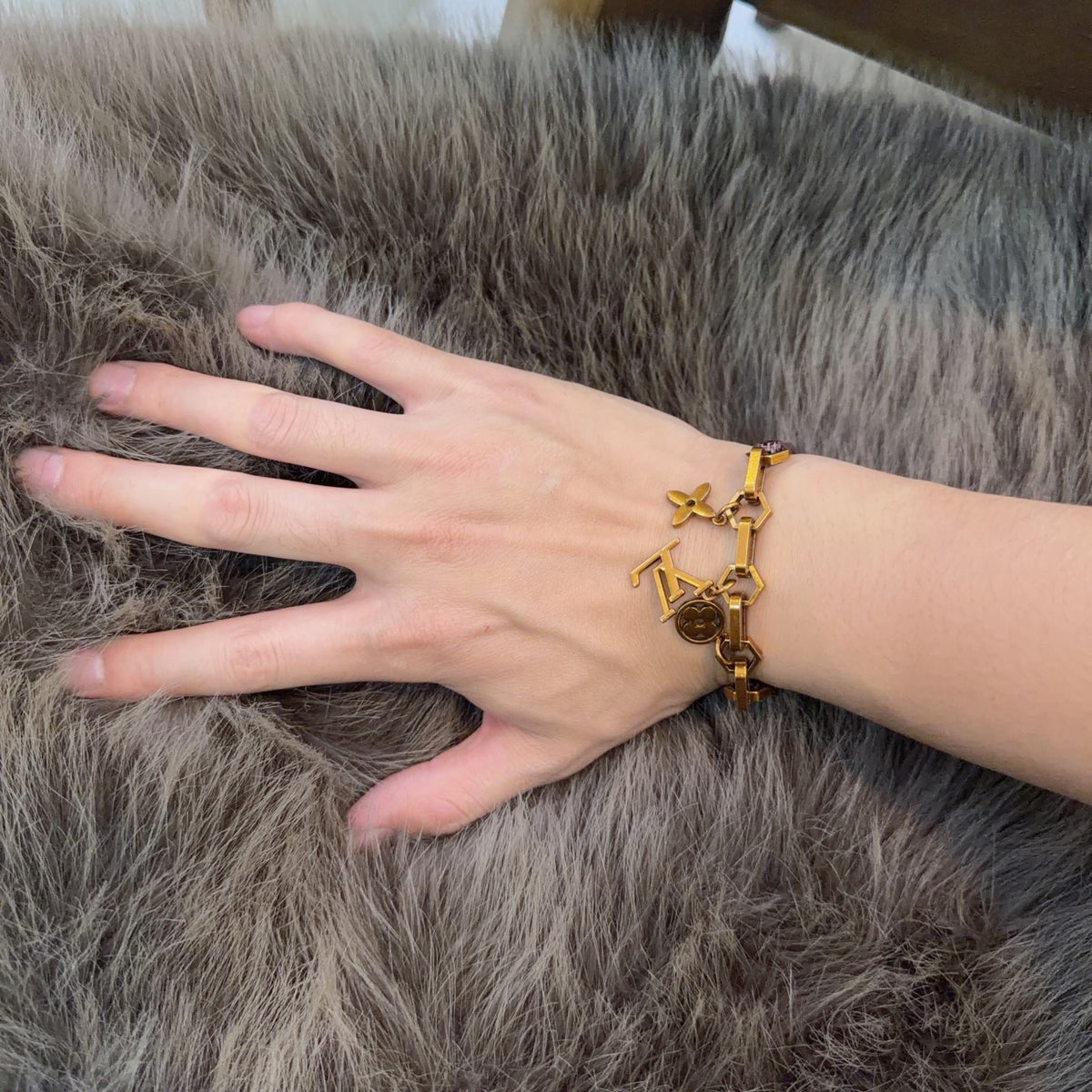 Geometric Emblem Leather-Detail Bracelet – Leather Detail – Design 020 main product view