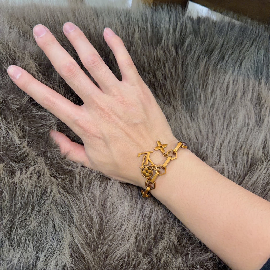Martin Graham bracelet in polished metal-tone – front product view