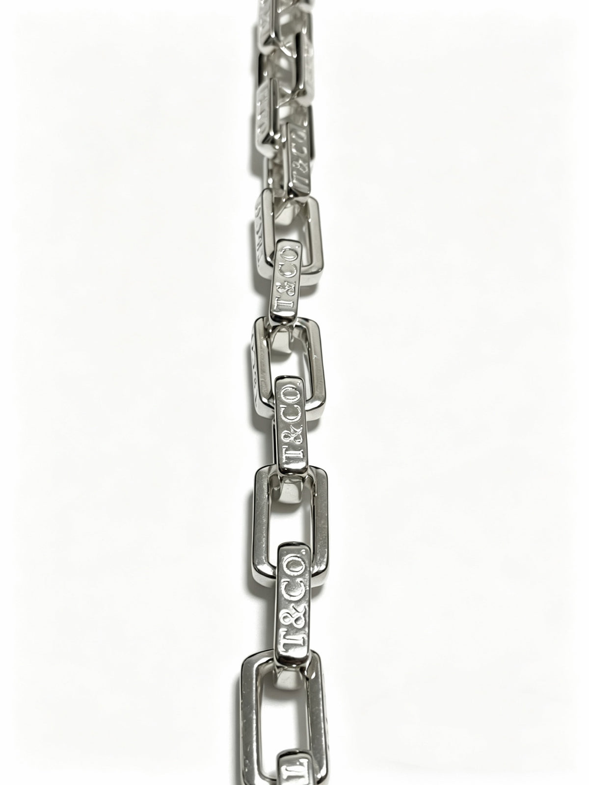 Signature Motif Pendant Necklace in Silver-Tone – Vintage Detail – Design 39 side detail