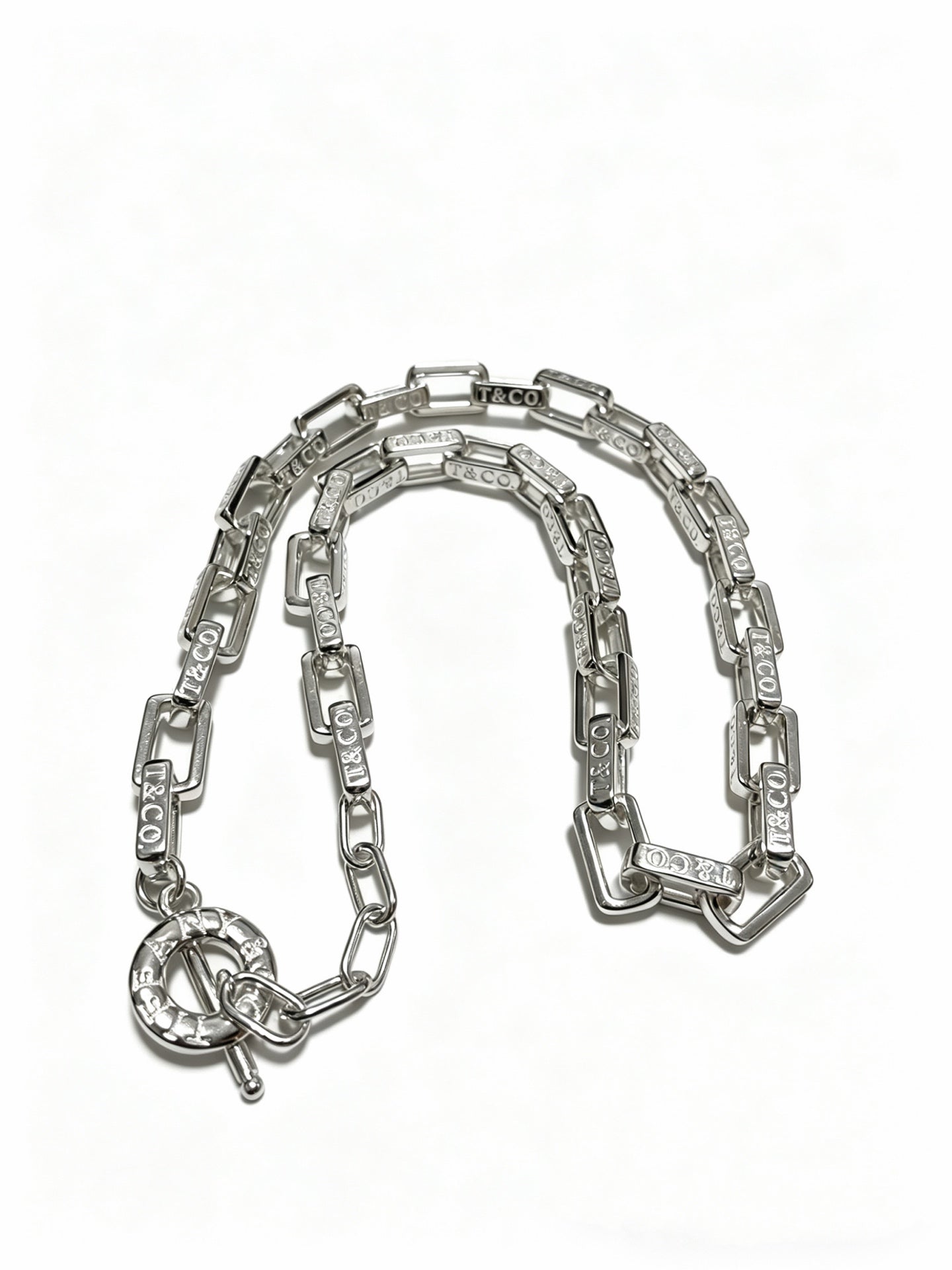 Signature Motif Pendant Necklace in Silver-Tone – Vintage Detail – Design 39 main product view