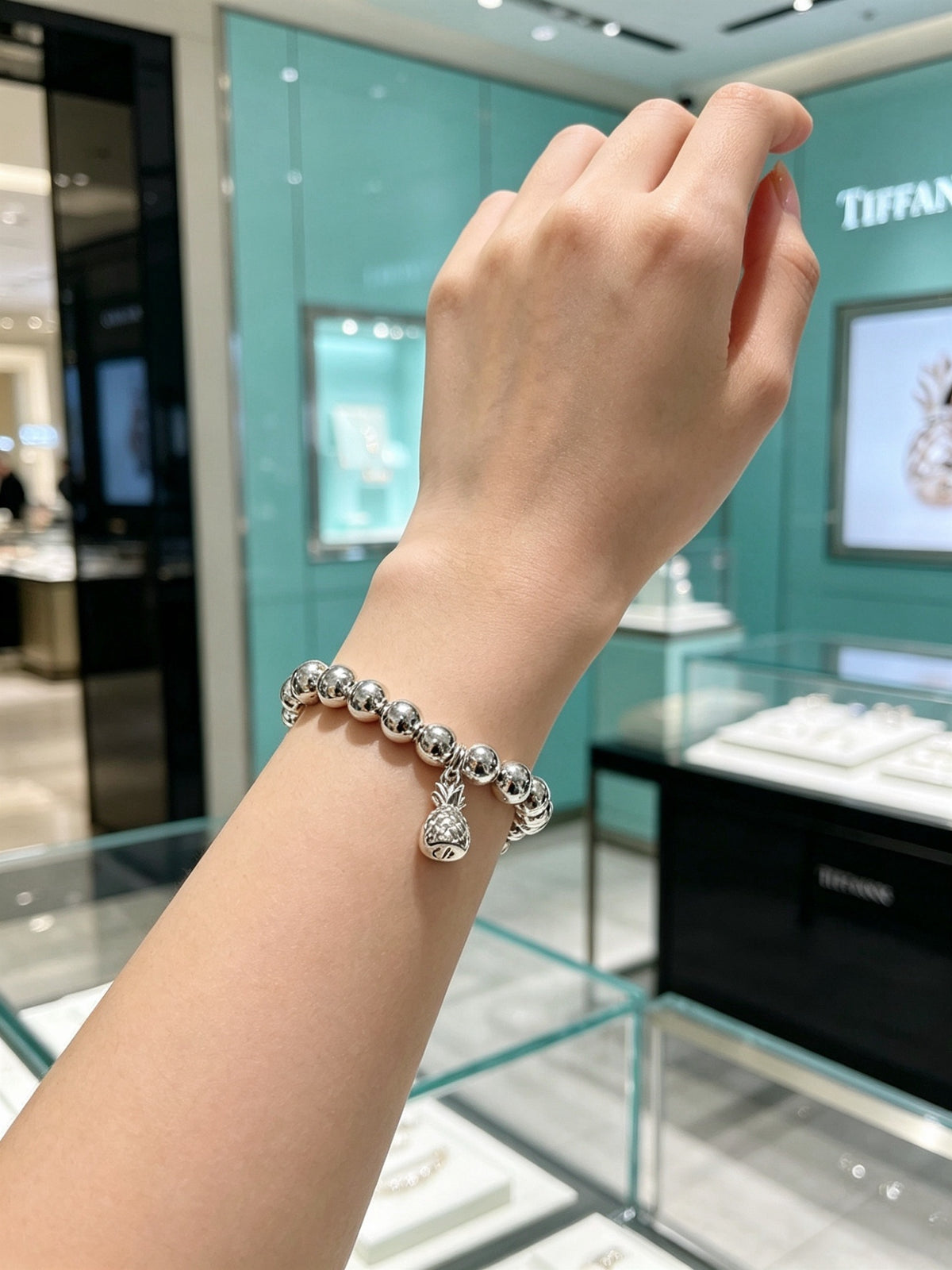 Signature Motif Bracelet in Silver-Tone – Vintage Detail – Design 85 styled product view