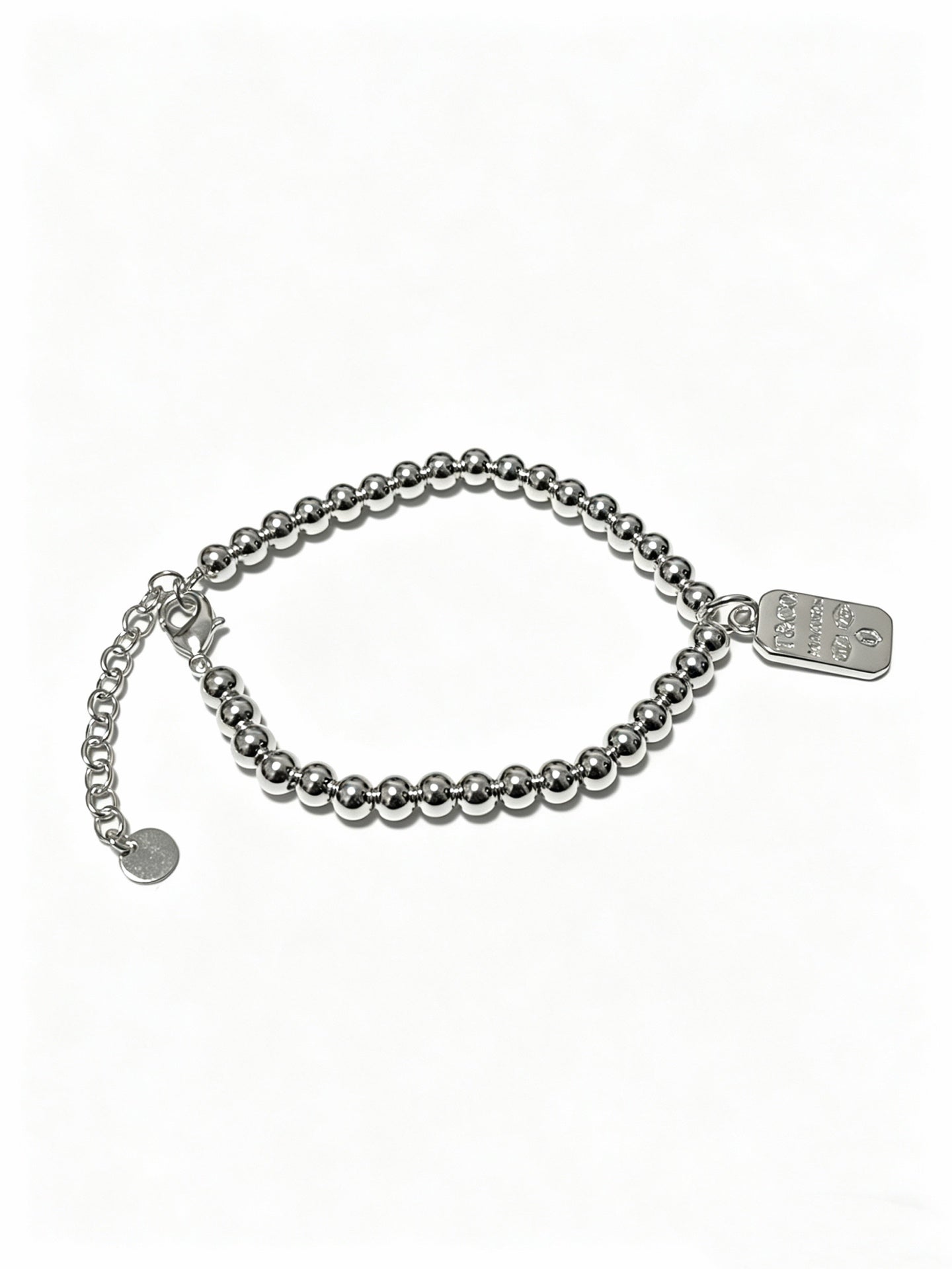 Signature Motif Bracelet in Silver-Tone – Vintage Detail – Design 83 front product view