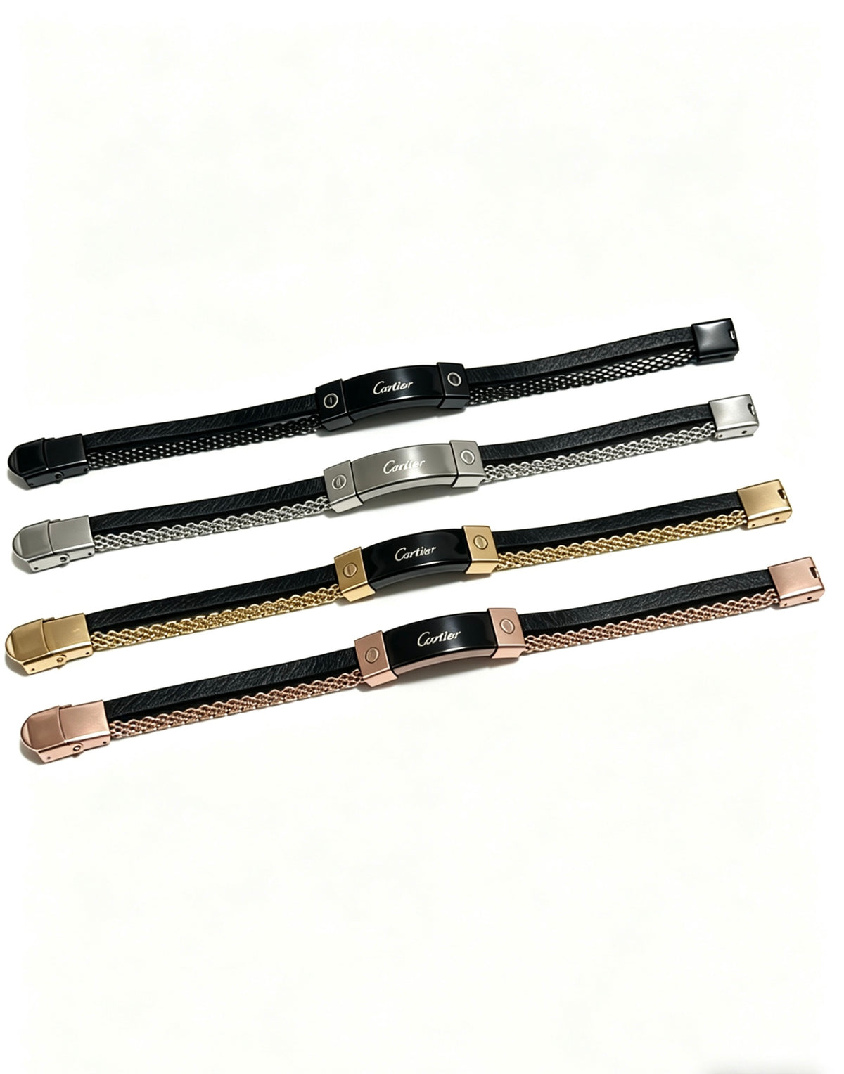 Sculptural Statement Bracelet in Gold-Tone – Design 238 styled view