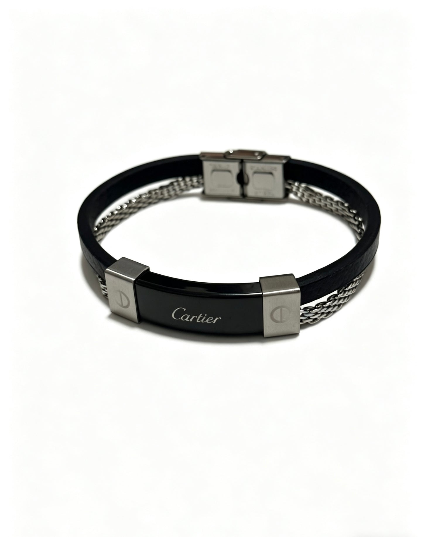 Sculptural Statement Bracelet in Gold-Tone – Design 238 side detail