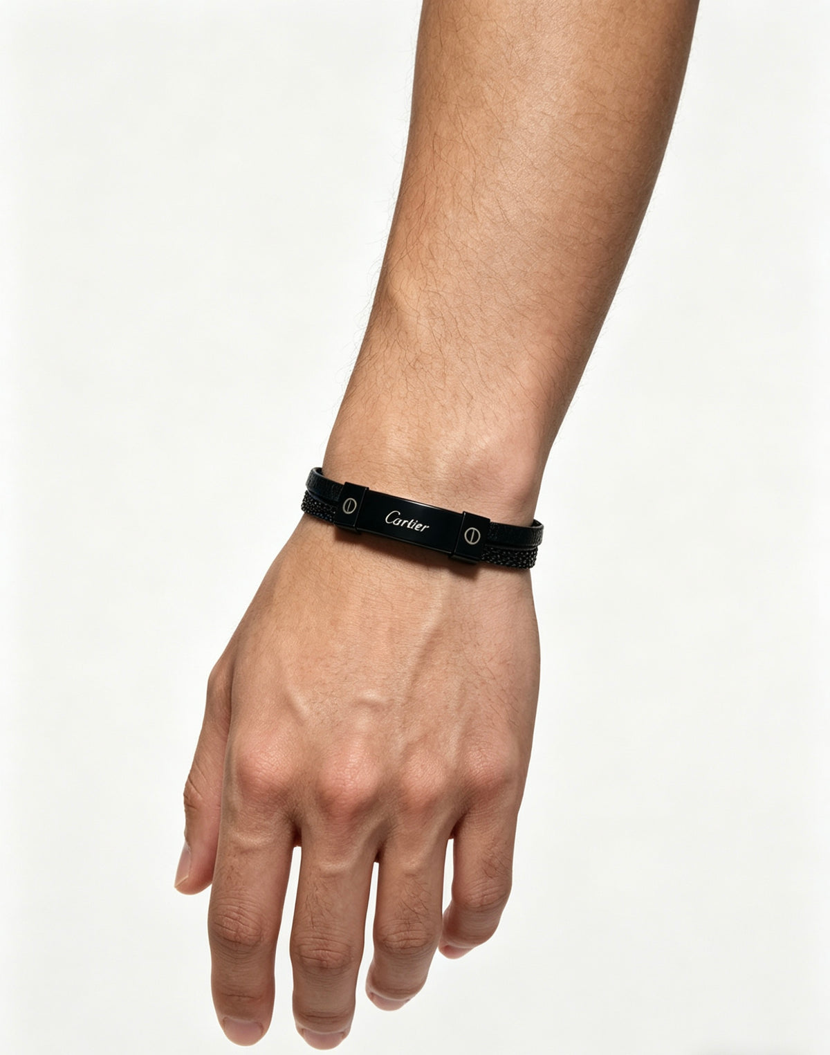 Sculptural Statement Bracelet in Gold-Tone – Design 235 front view