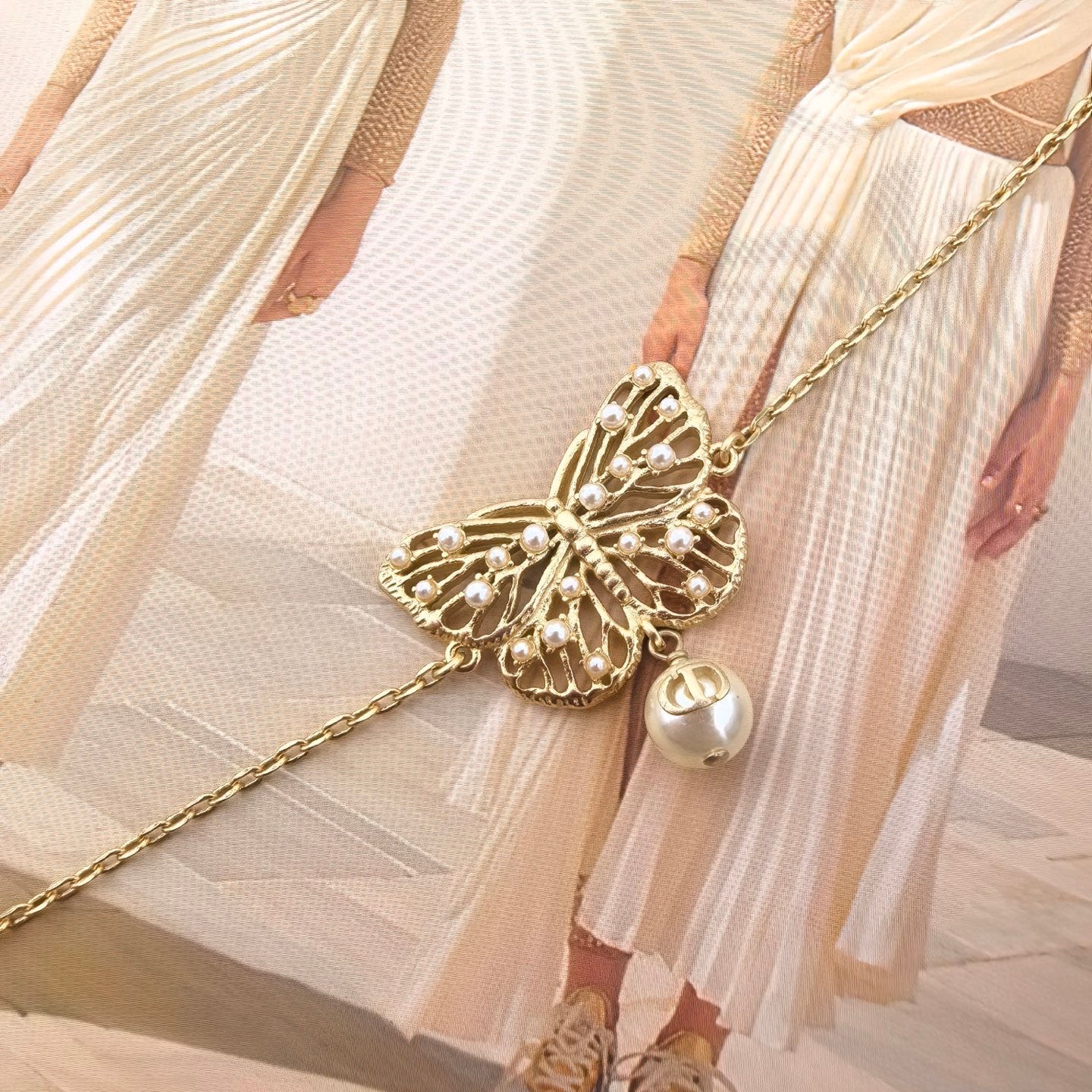 Sculptural Statement Bracelet in Polished Metal-Tone – Design 010 styled view