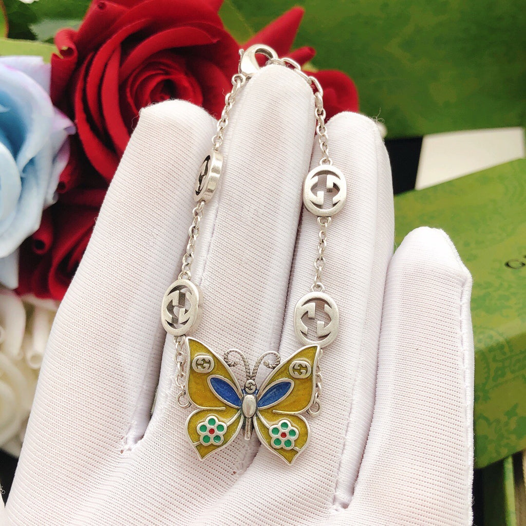 Geometric Emblem Bracelet in Polished Metal-Tone – Design 073 styled product view