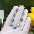 Geometric Emblem Bracelet in Polished Metal-Tone – Design 072 main product view