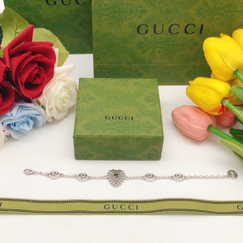 Heart Bracelet in Gold-Tone styled product view