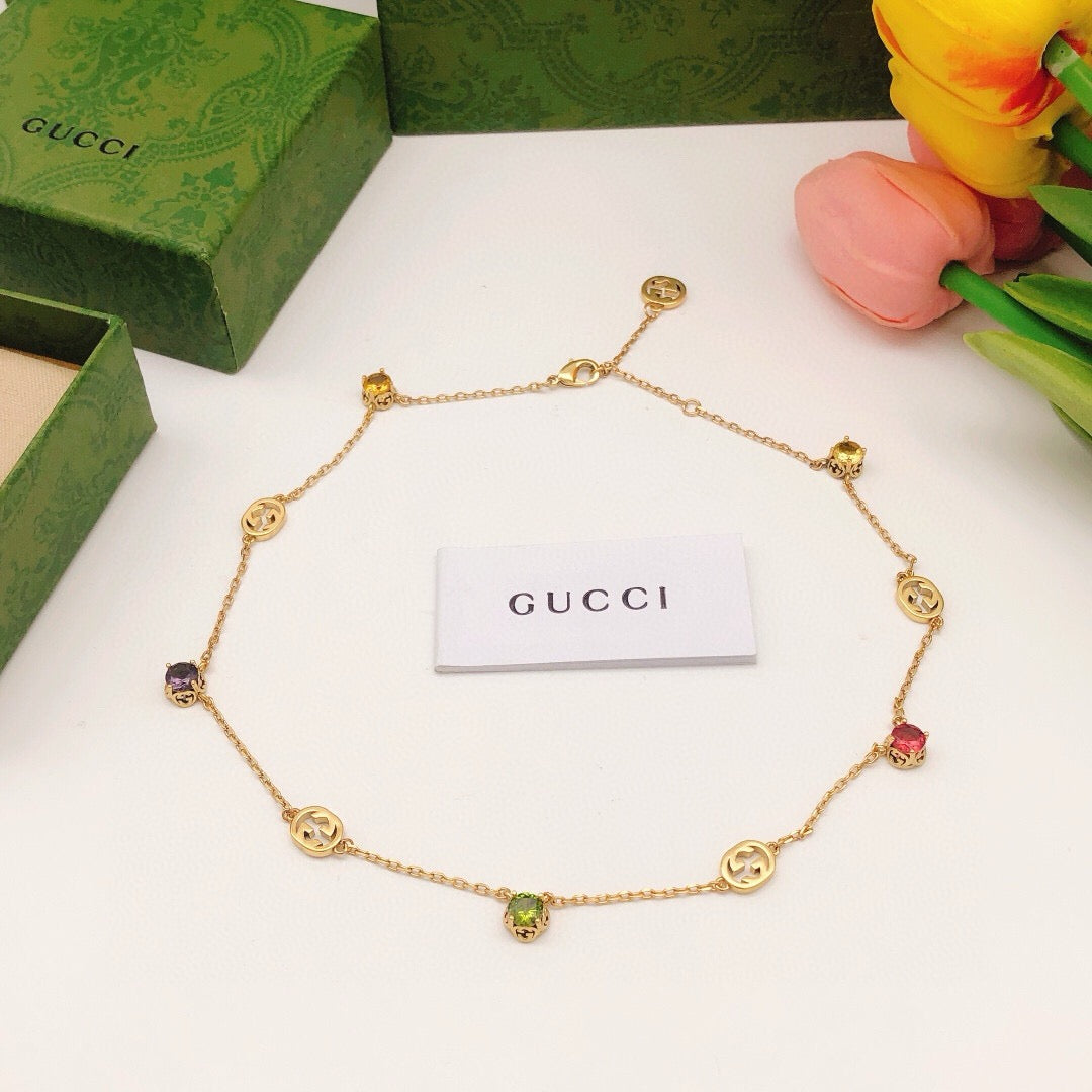 Geometric Emblem Pendant Necklace in Polished Metal-Tone – Design 013 main product view