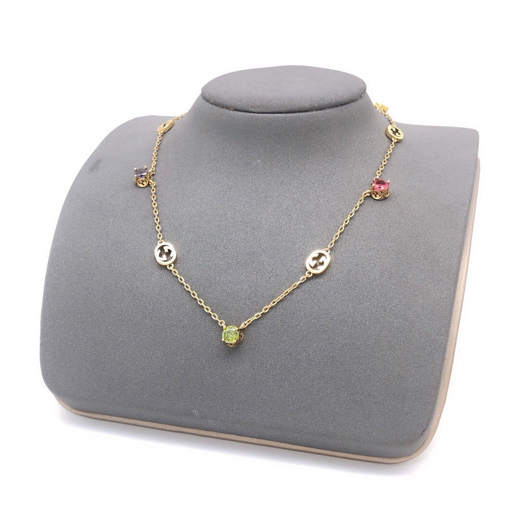 Geometric Emblem Pendant Necklace in Polished Metal-Tone – Design 013 main product view