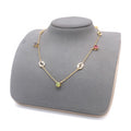 Geometric Emblem Pendant Necklace in Polished Metal-Tone – Design 013 main product view