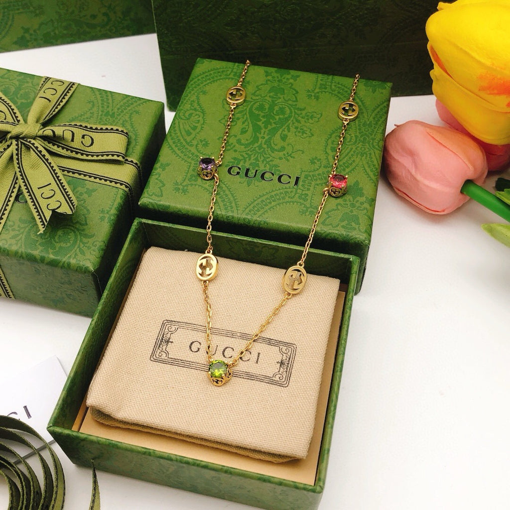 Geometric Emblem Pendant Necklace in Polished Metal-Tone – Design 013 detail view