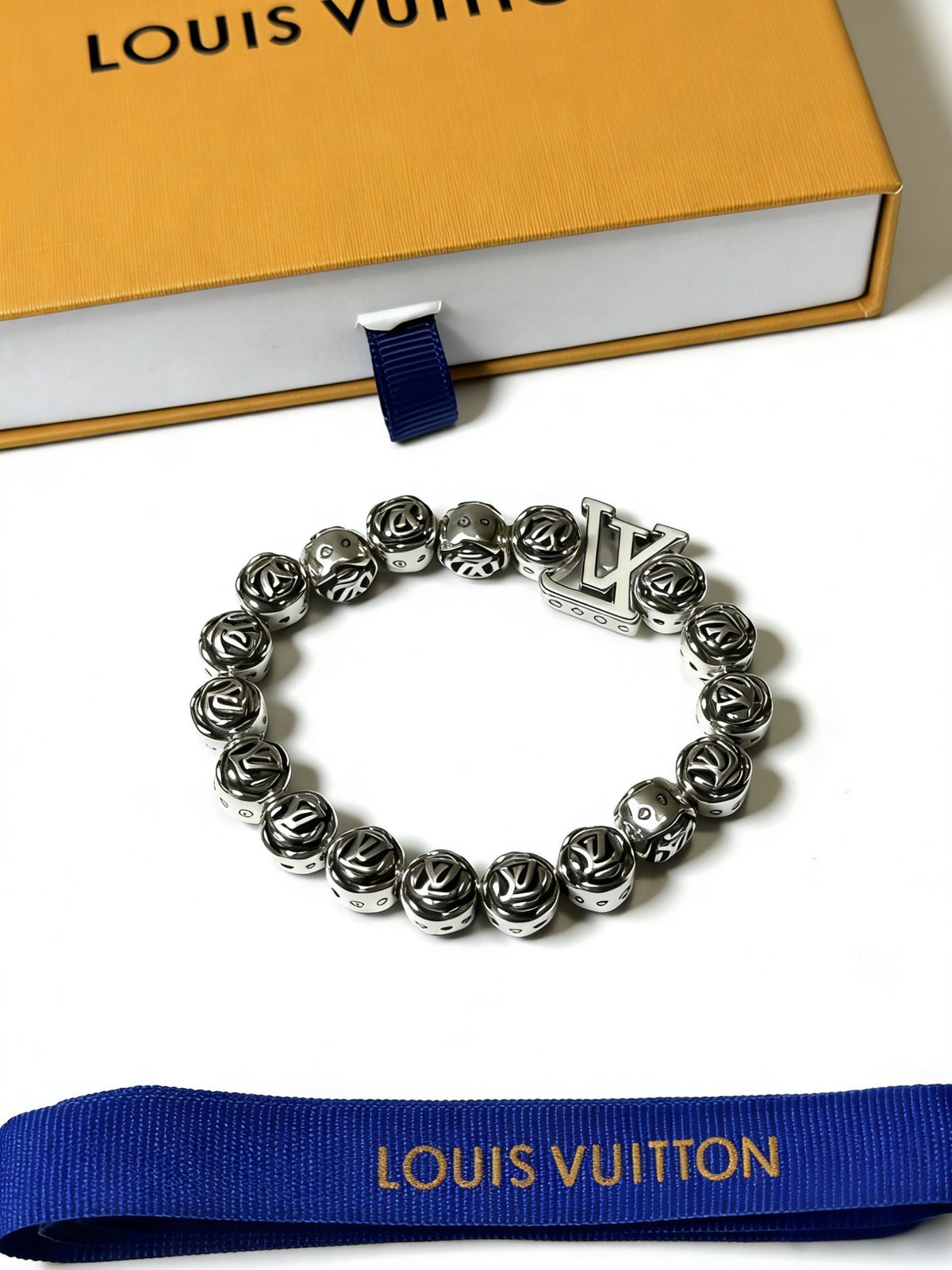 Chain Bracelet in Silver-Tone – Design 017 side detail