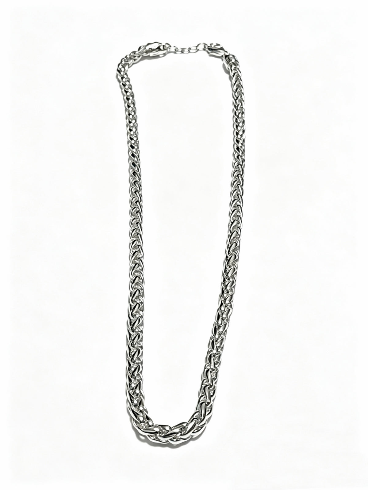 Signature Motif Pendant Necklace in Silver-Tone – Vintage Detail – Design 37 detail view