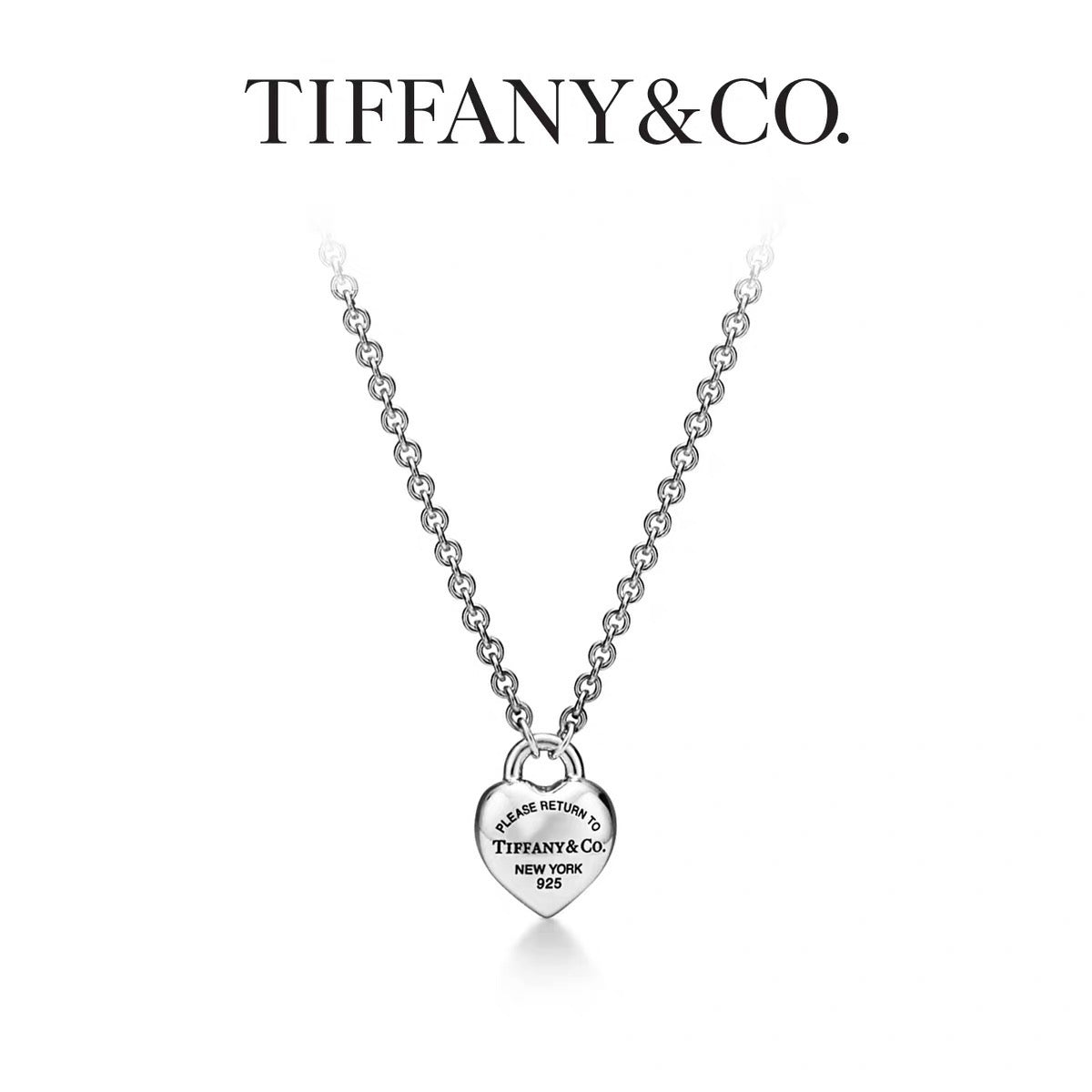 Signature Motif Pendant Necklace in Silver-Tone – Design 37 main product view