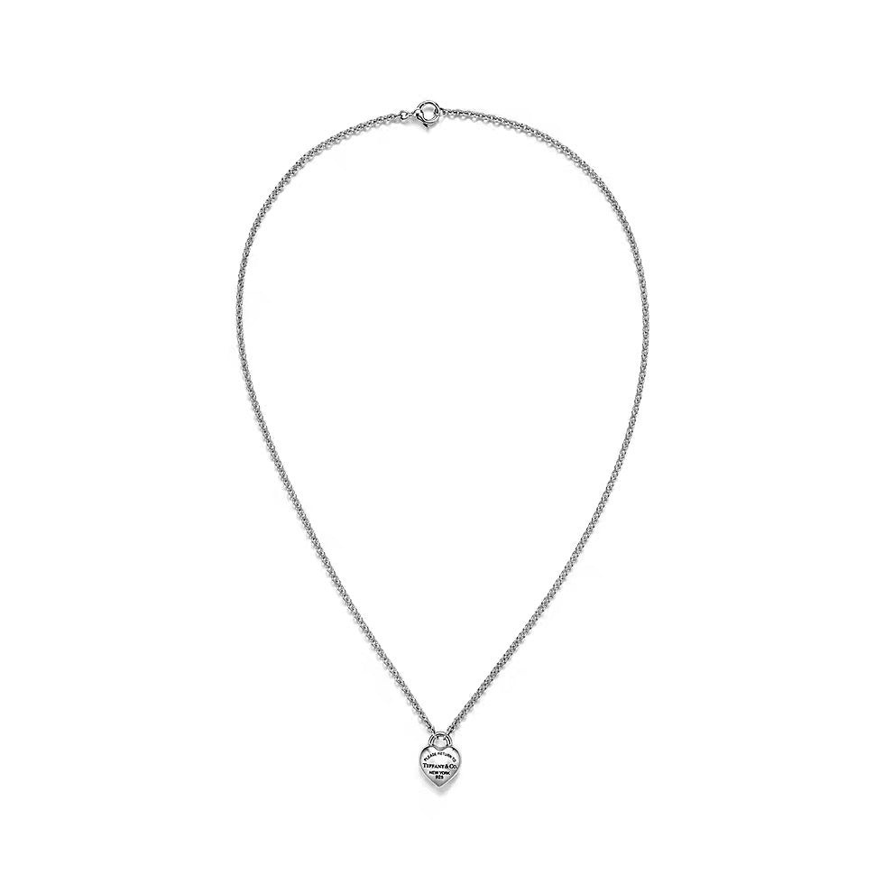 Signature Motif Pendant Necklace in Silver-Tone – Design 37 detail view
