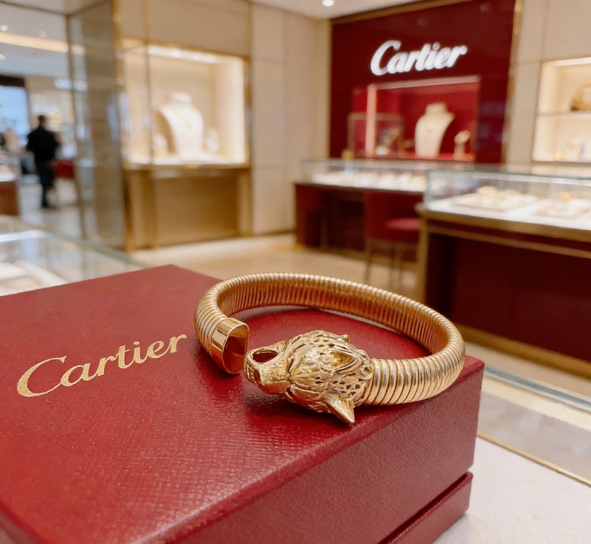 Sculptural Statement Bracelet in Gold-Tone – Design 182 main product view