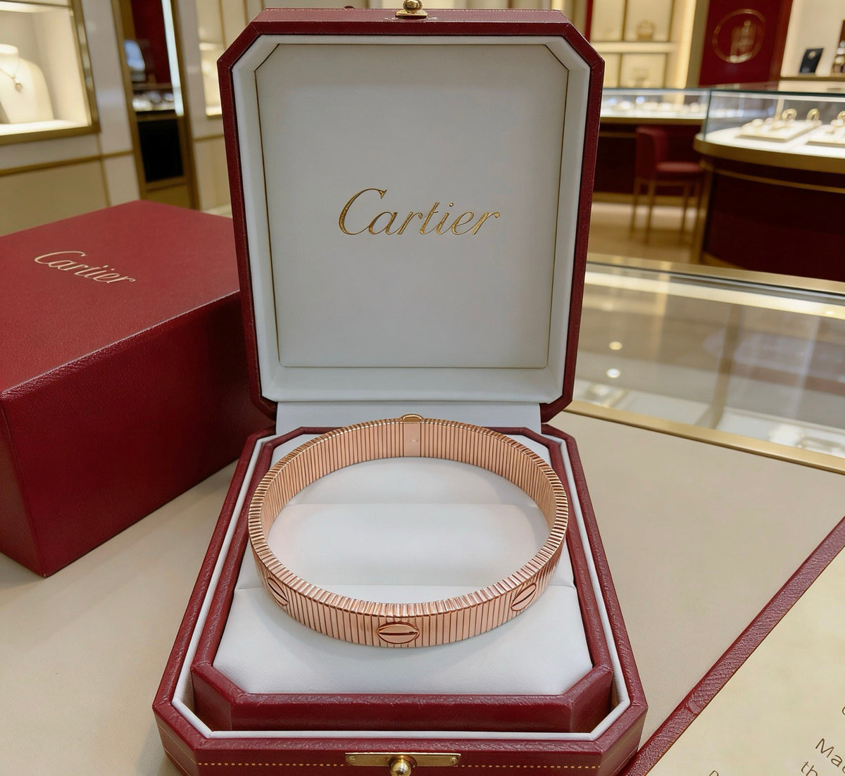 Sculptural Statement Bracelet in Gold-Tone – Design 178 main product view