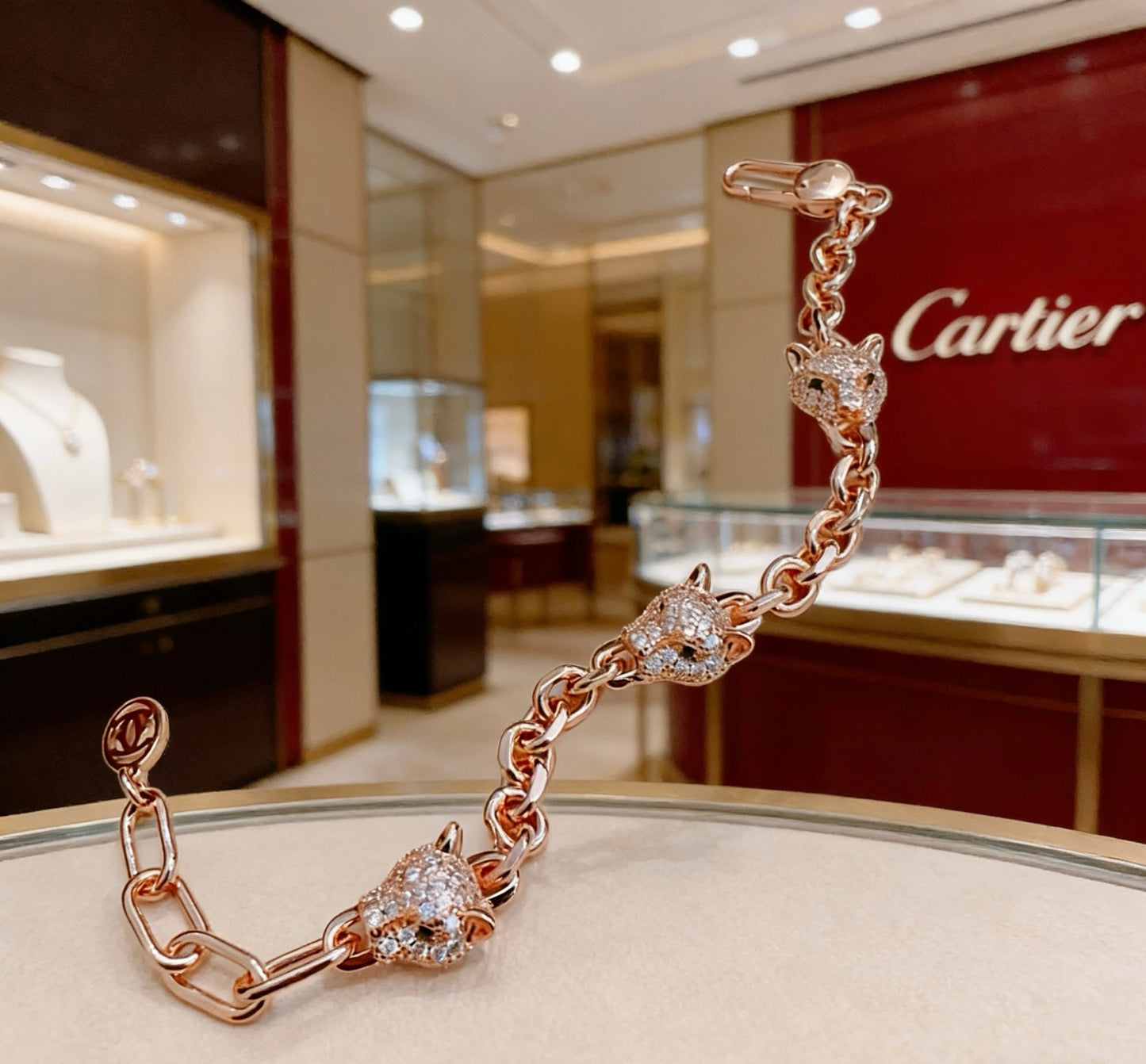 Sculptural Statement Bracelet in Gold-Tone – Design 176 front view
